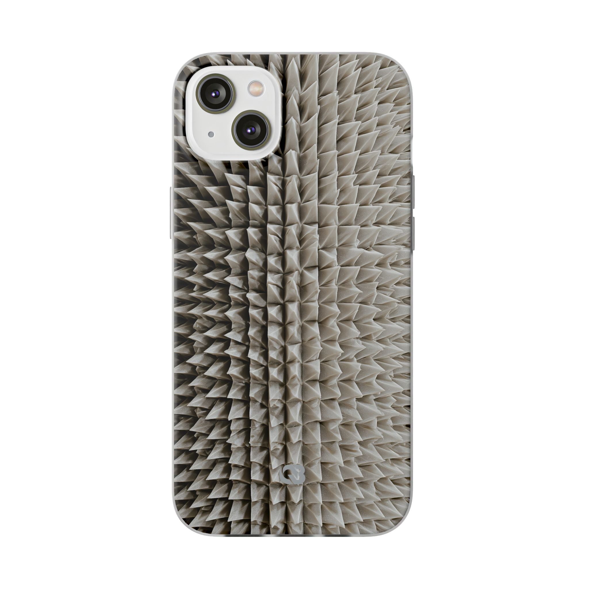 Beige Lite Phone Case for iPhone - Bone Spiked Grid