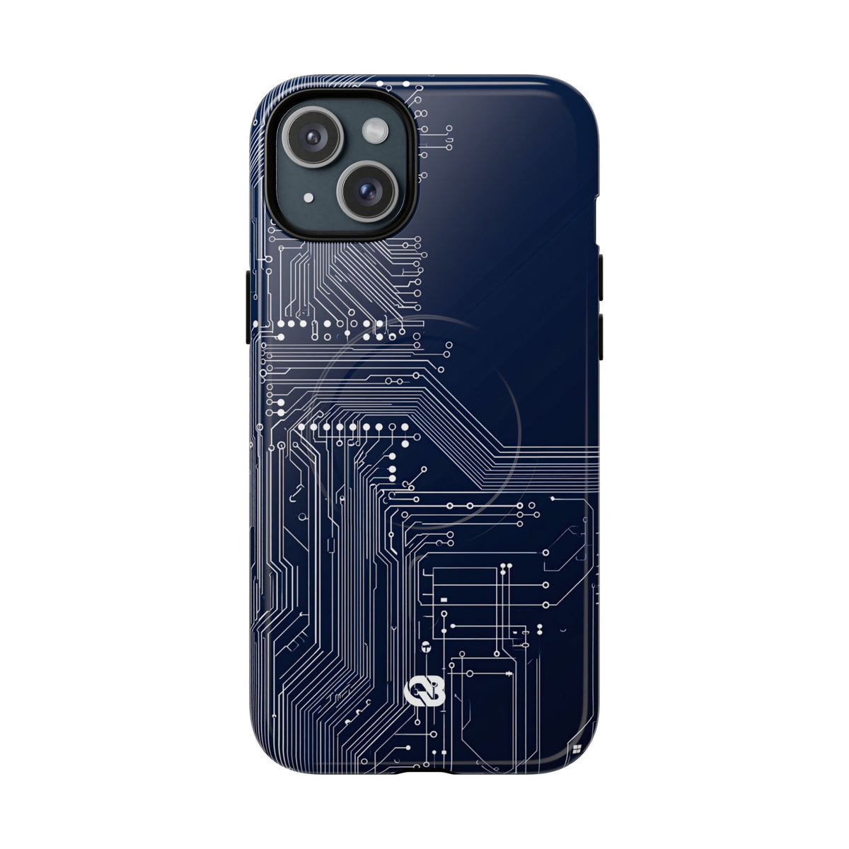 Blue Tough 2.0 Magsafe Phone Case for iPhone - Cobalt Data Stream