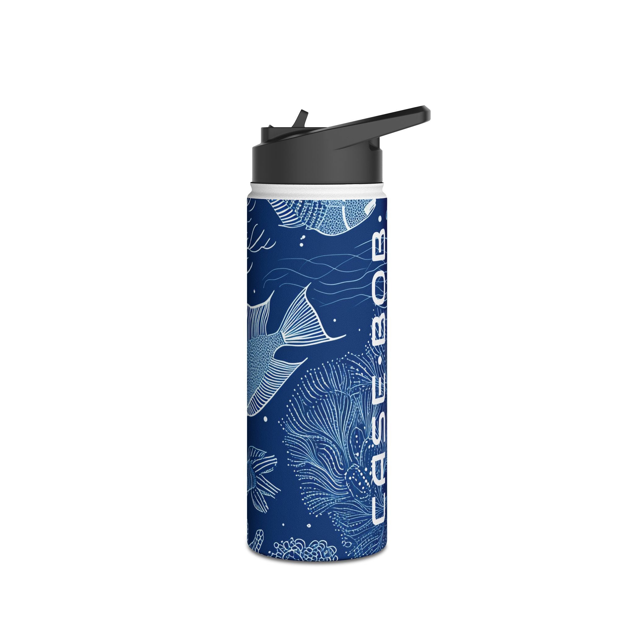 Blue Scale Reef - Stainless Steel Water Bottle