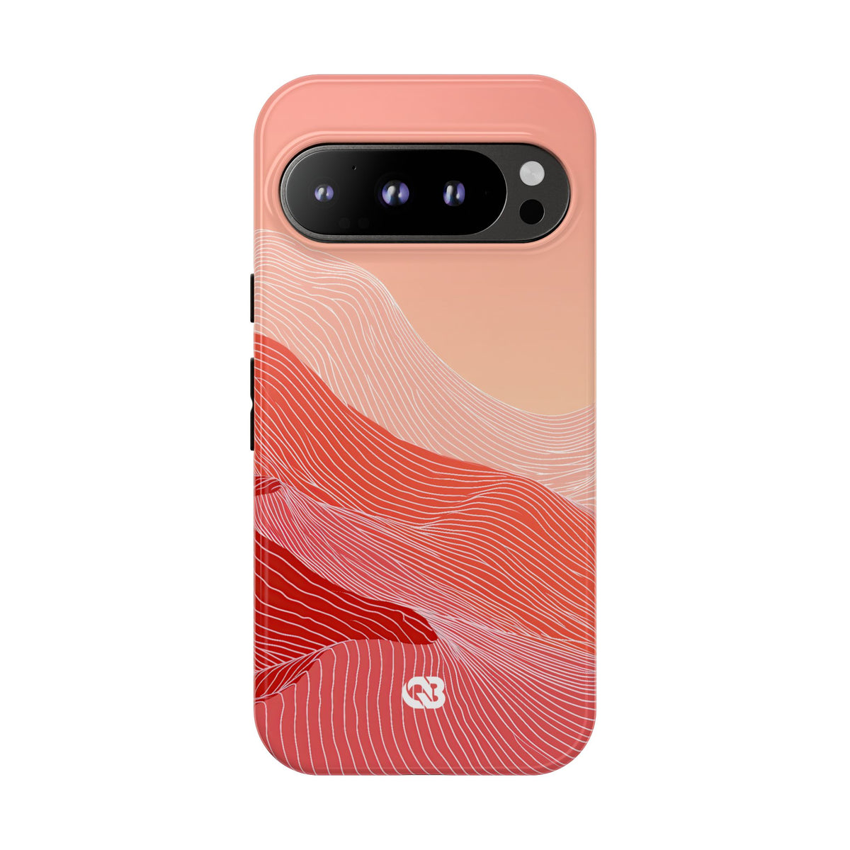 Coral Ridge Contours · Tough Phone Case for Pixel · Red