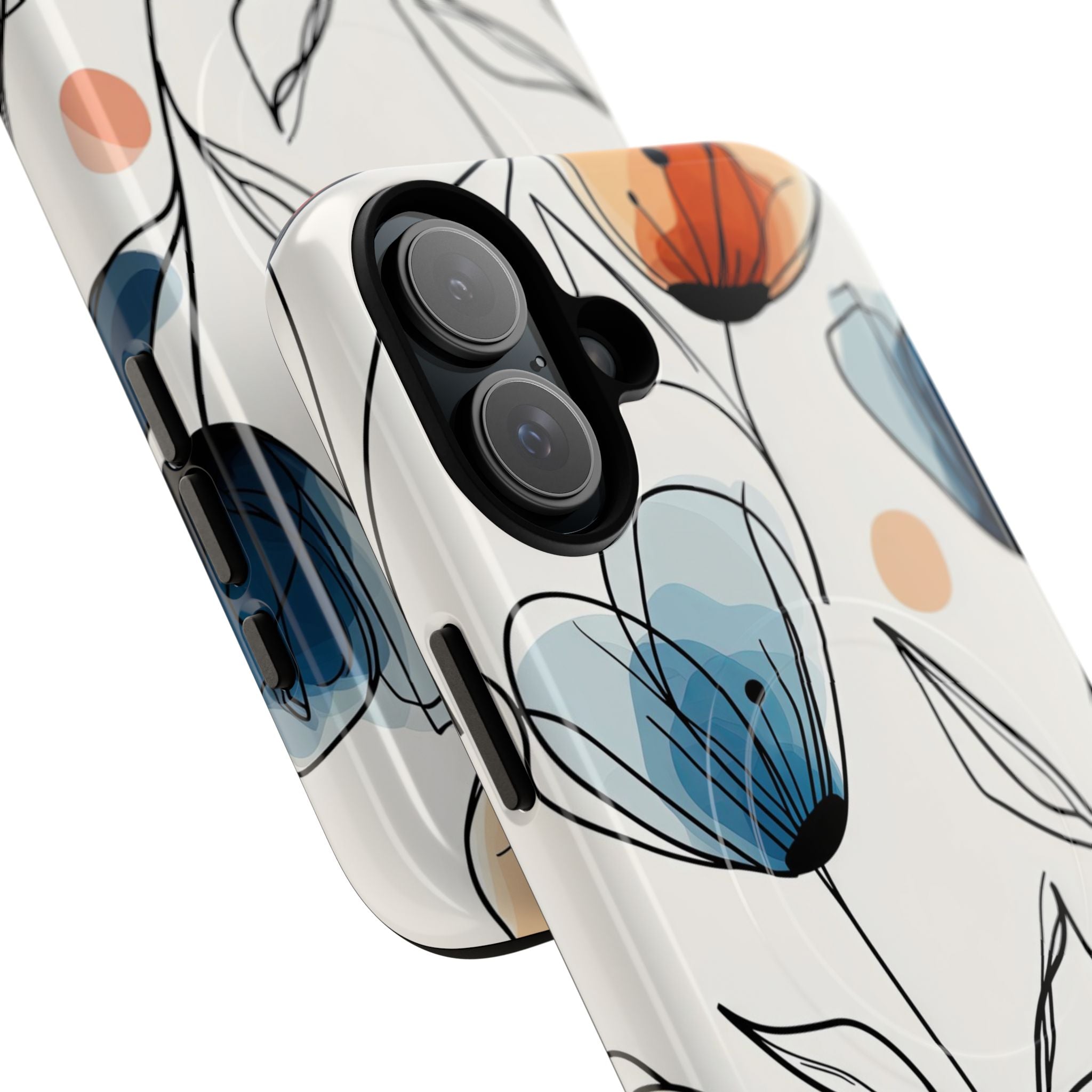 Ink Watercolor Tulips · Tough+ Handyhülle für iPhone · Magsafe