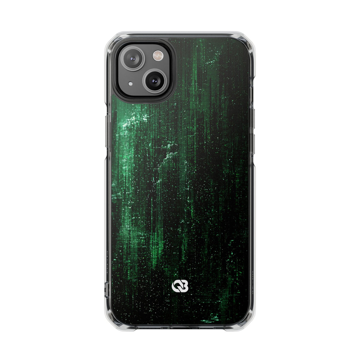 Emerald Void · Clear Impact Magnetic Phone Case for iPhone · Green