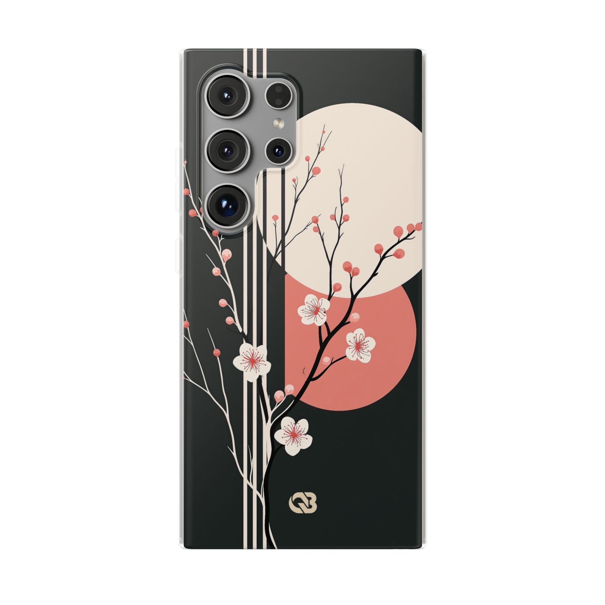 Black Lite Phone Case for Samsung - Kyoto Midnight Blossom
