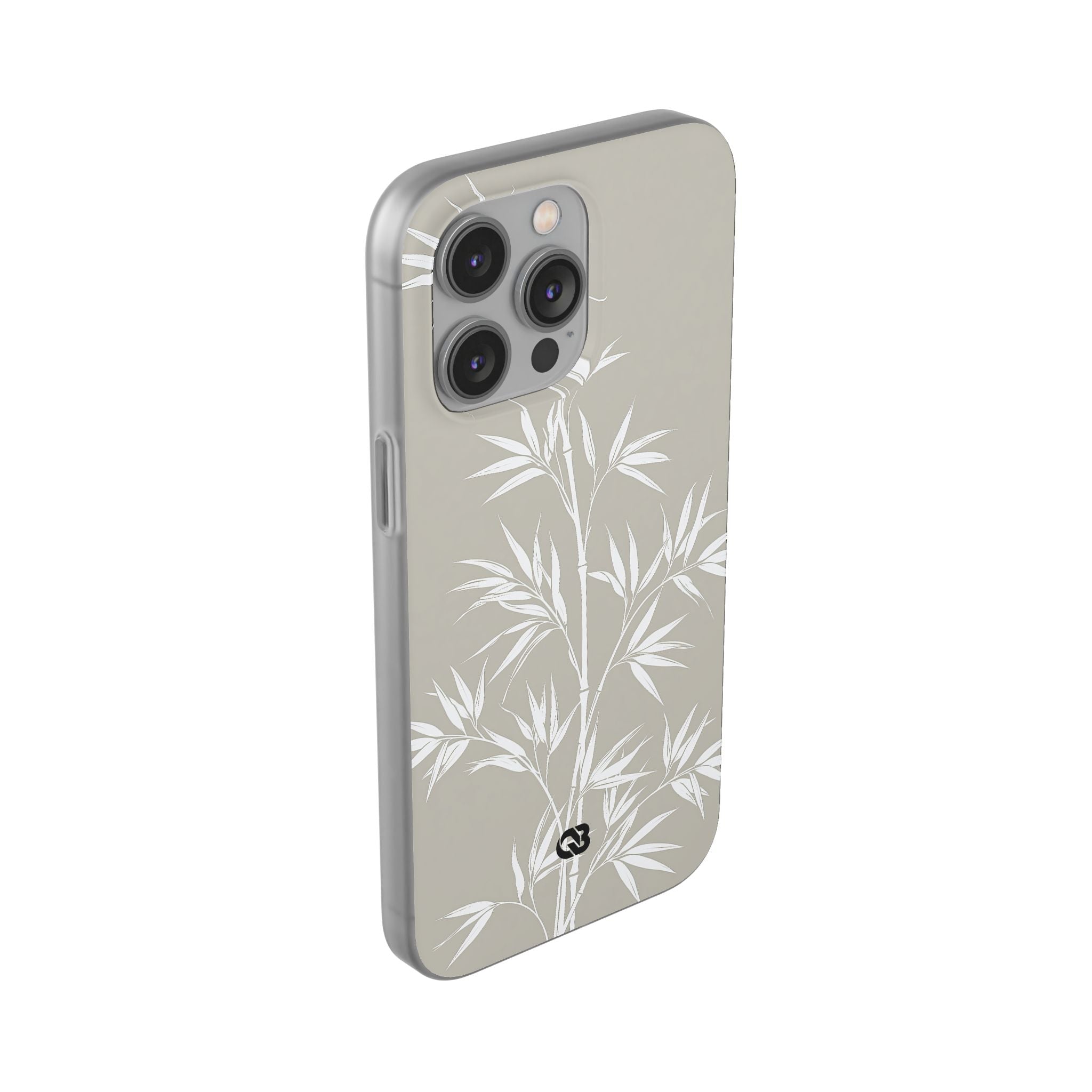 Beige Lite Phone Case for iPhone - Sandstone Bamboo Stalks