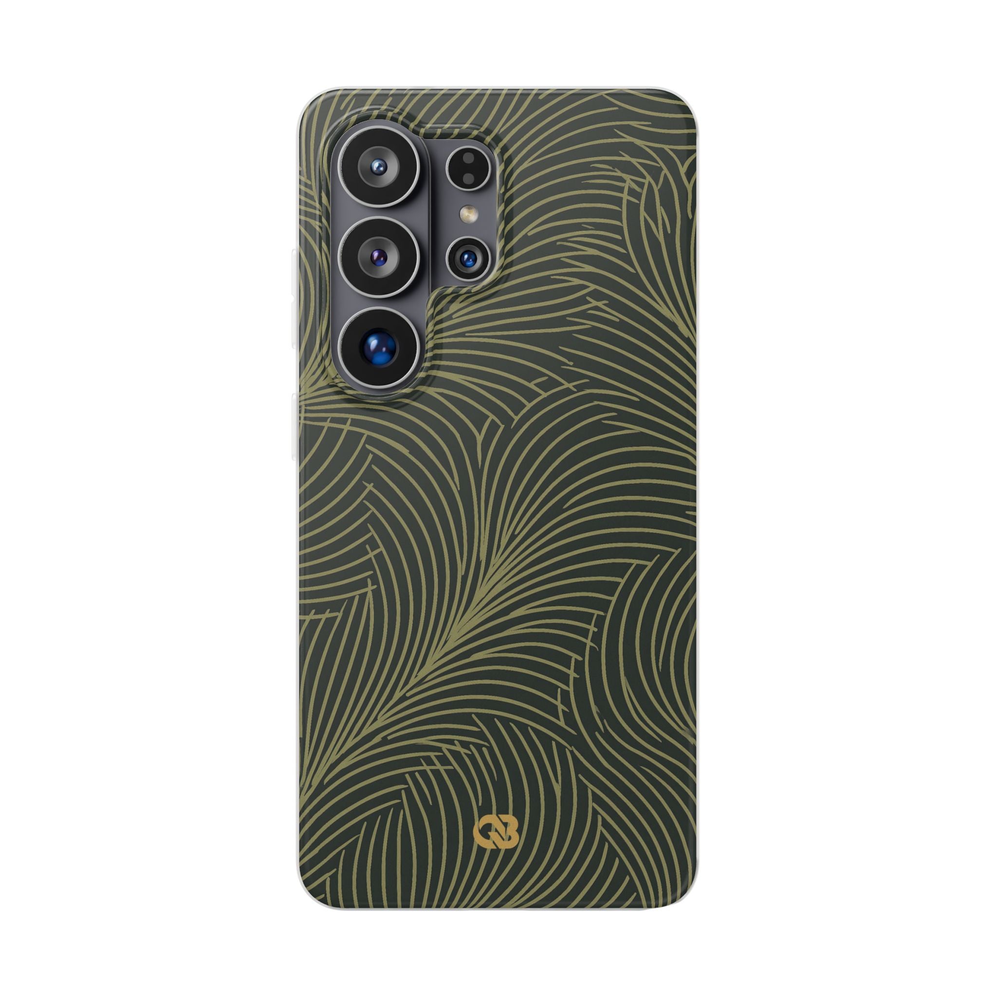 Green Lite Phone Case for Samsung - Dark Olive Plume