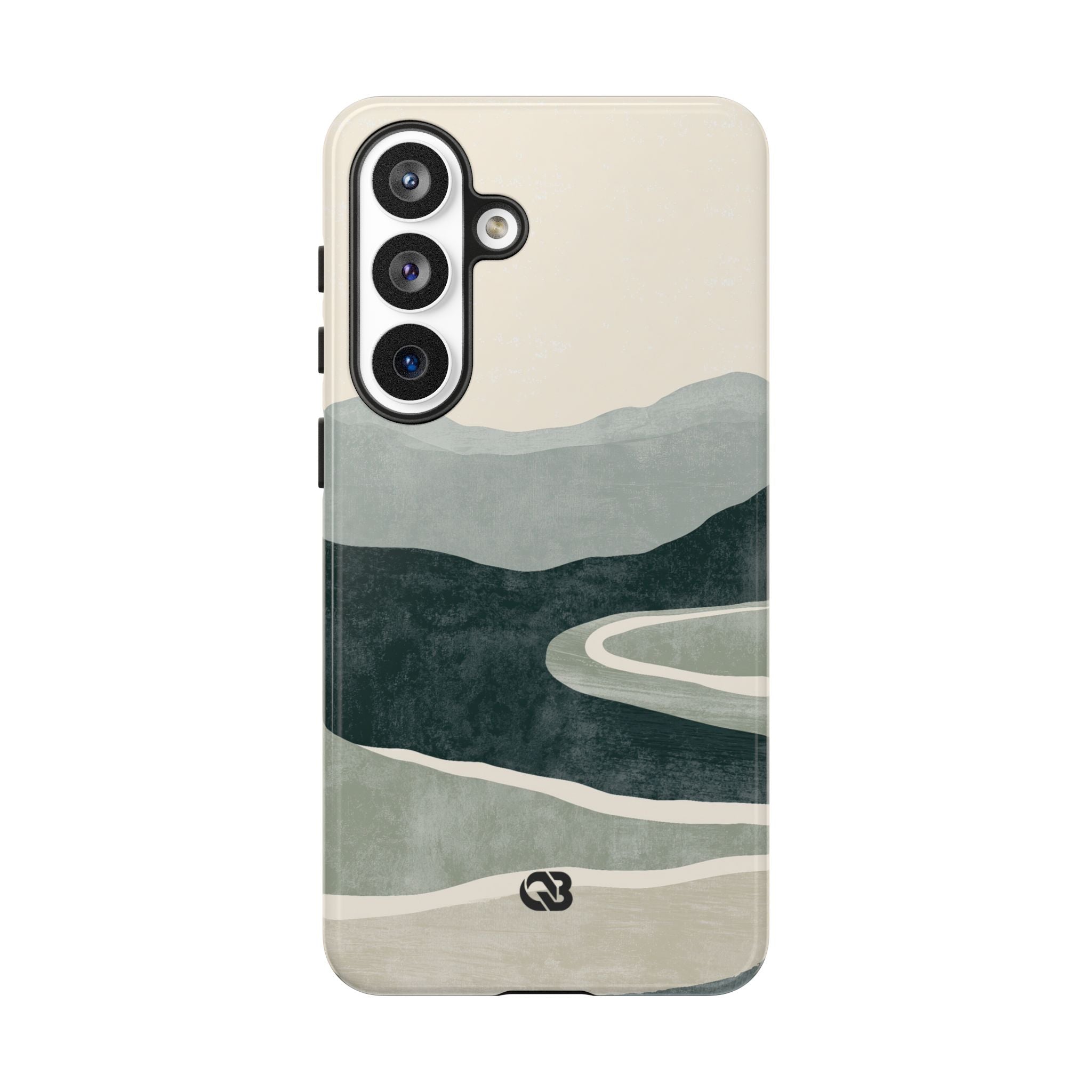 Green Tough Phone Case for Samsung - Misty Sage Valley