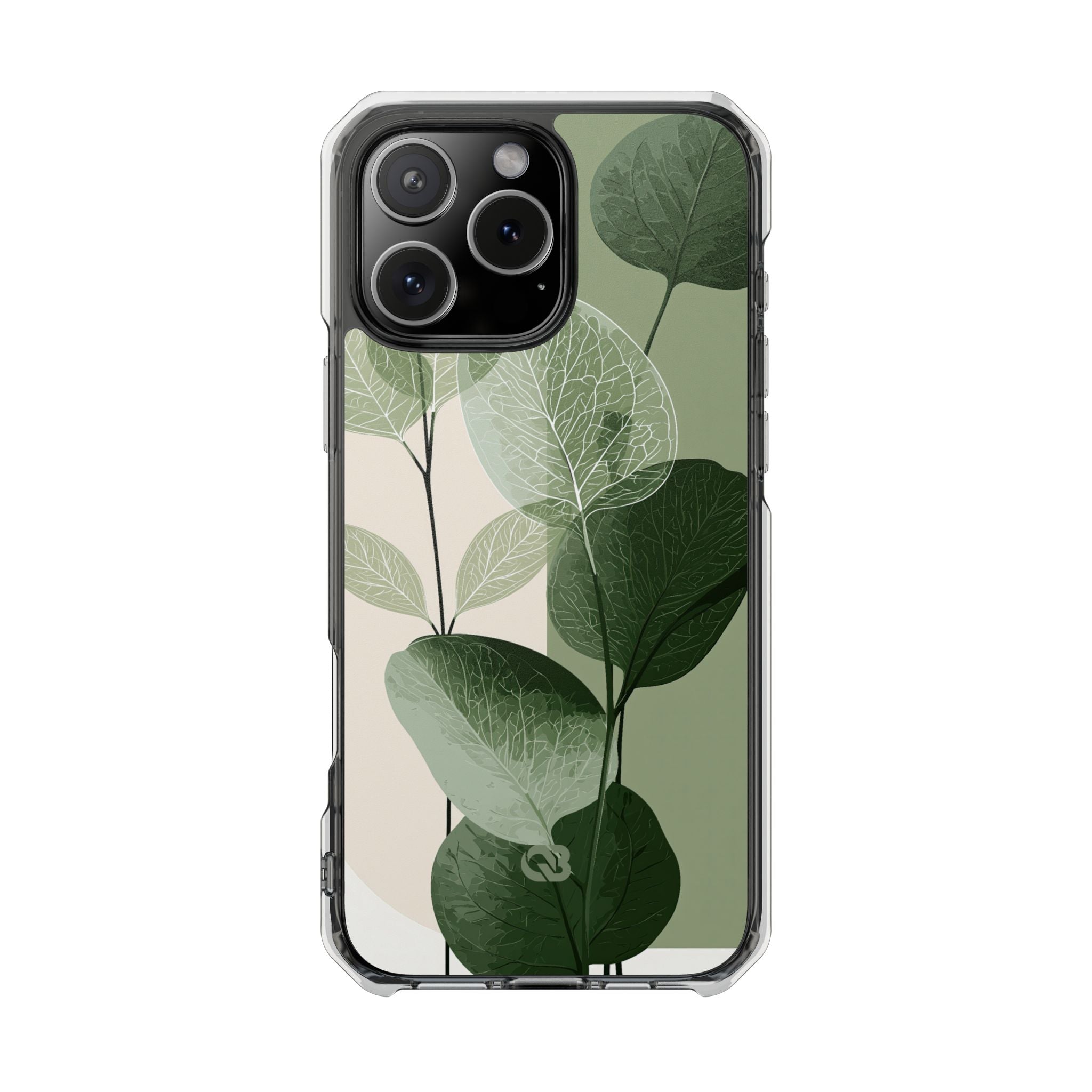 Green Impact MagSafe Phone Case for iPhone - Sage Leaf Skeletals