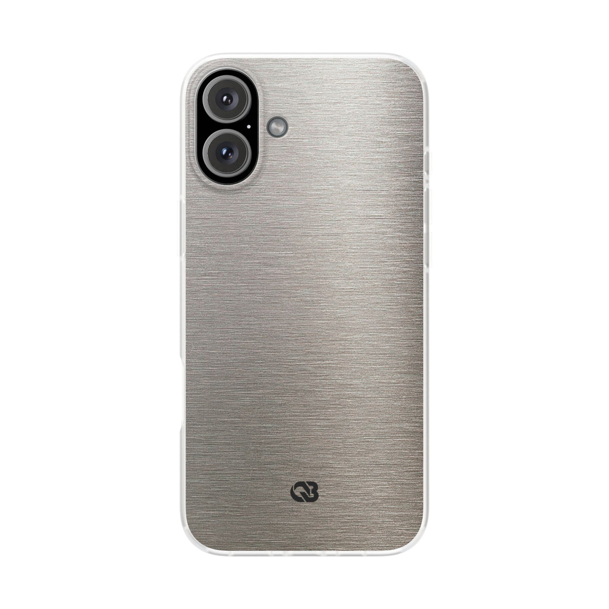 Brushed Silver Alloy · Lite Phone Case for iPhone · Silver