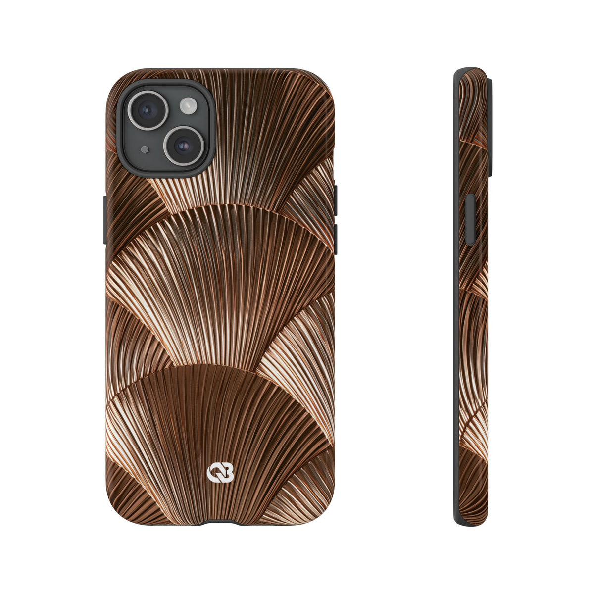 Rose Gilded Fan · Tough Phone Case for iPhone · Gold