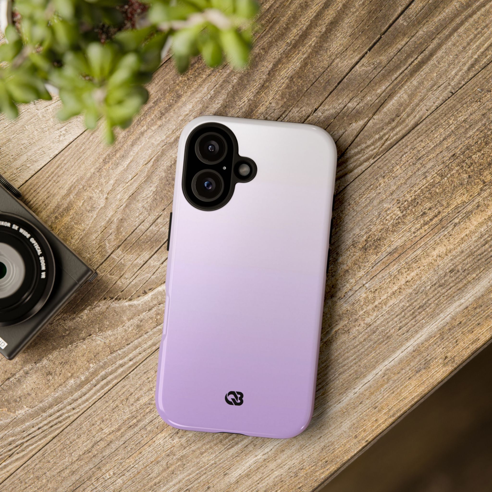 Purple Tough Phone Case for iPhone - Frosted Lavender Fade