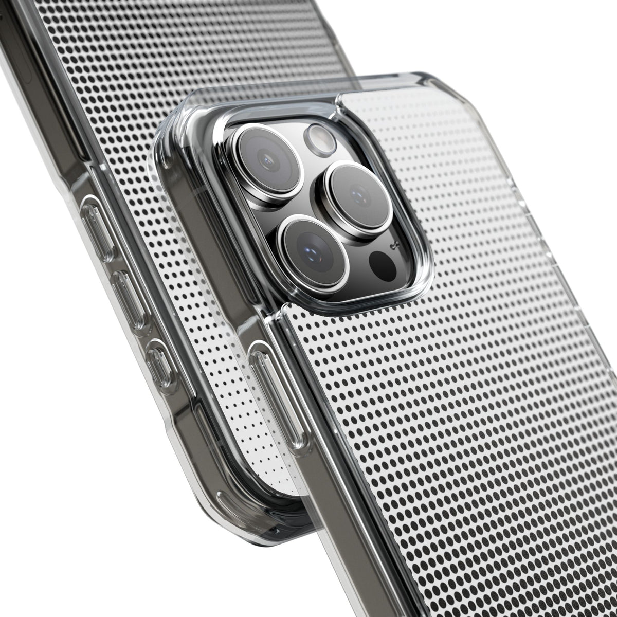 Black Impact MagSafe Phone Case for iPhone - Obsidian Halftone Flux