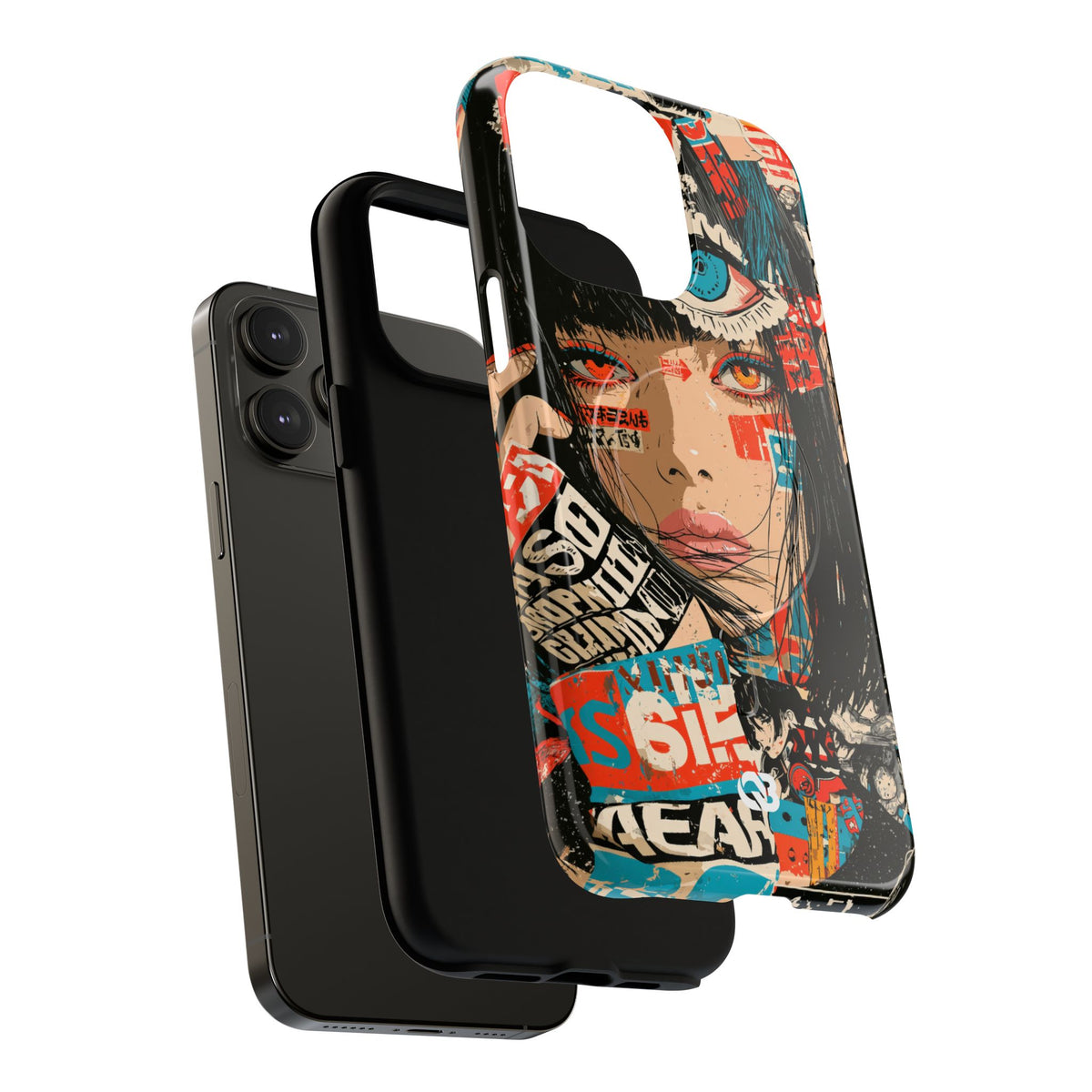 Shibuya Street Collage · Tough 2.0 Magnetic Phone Case for iPhone · Red
