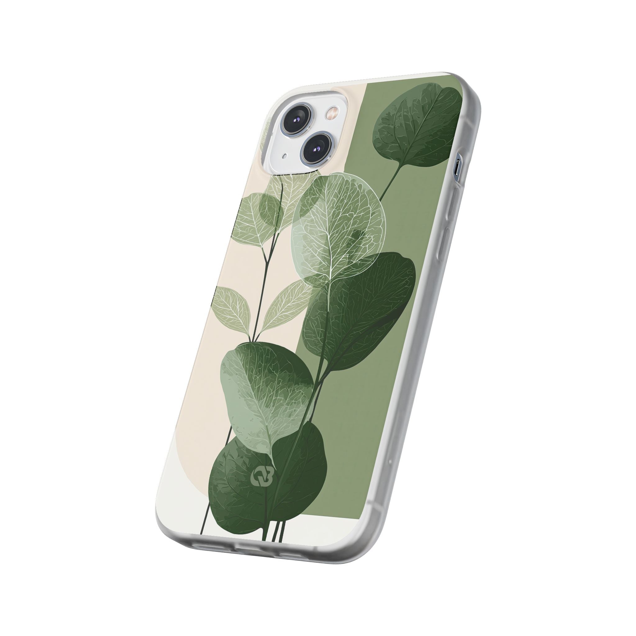 Green Lite Phone Case for iPhone - Sage Leaf Skeletals