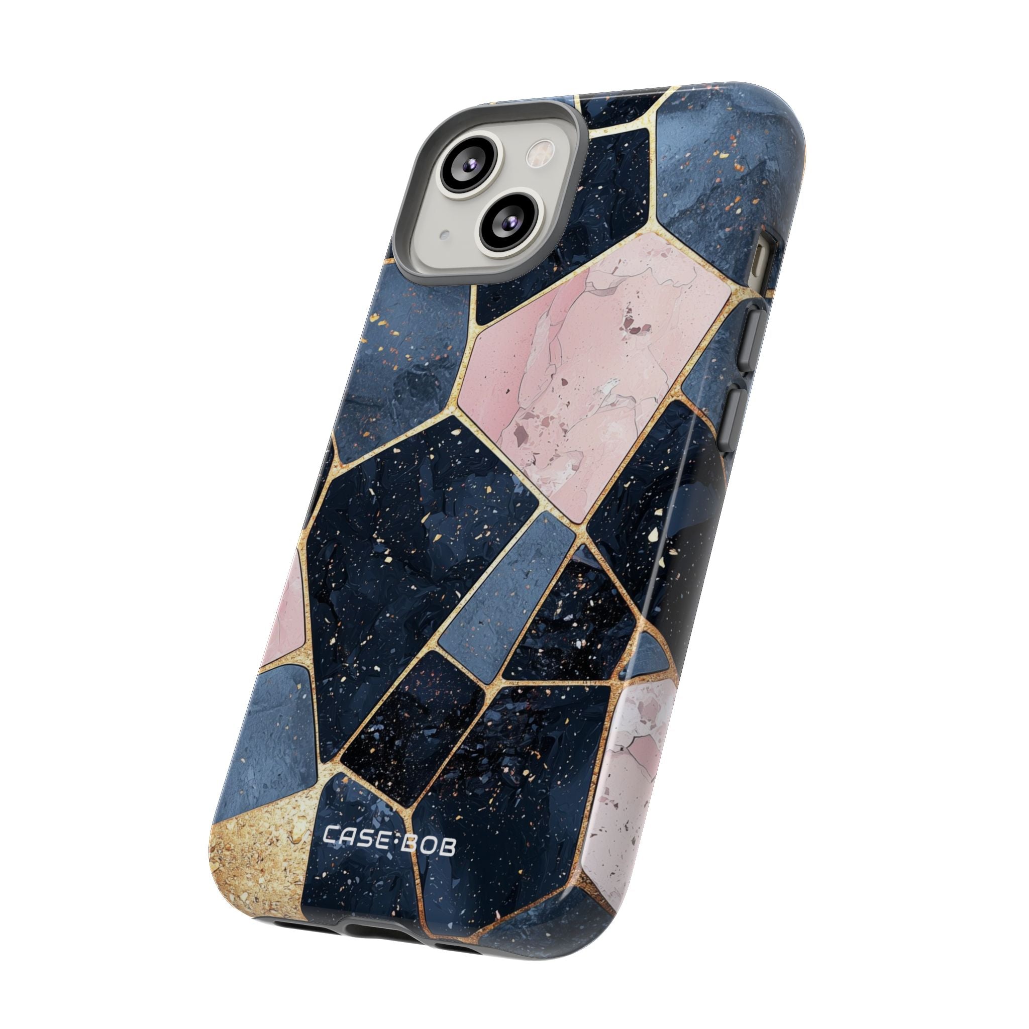 Golden Mosaic iPhone 14 Cover - Tough