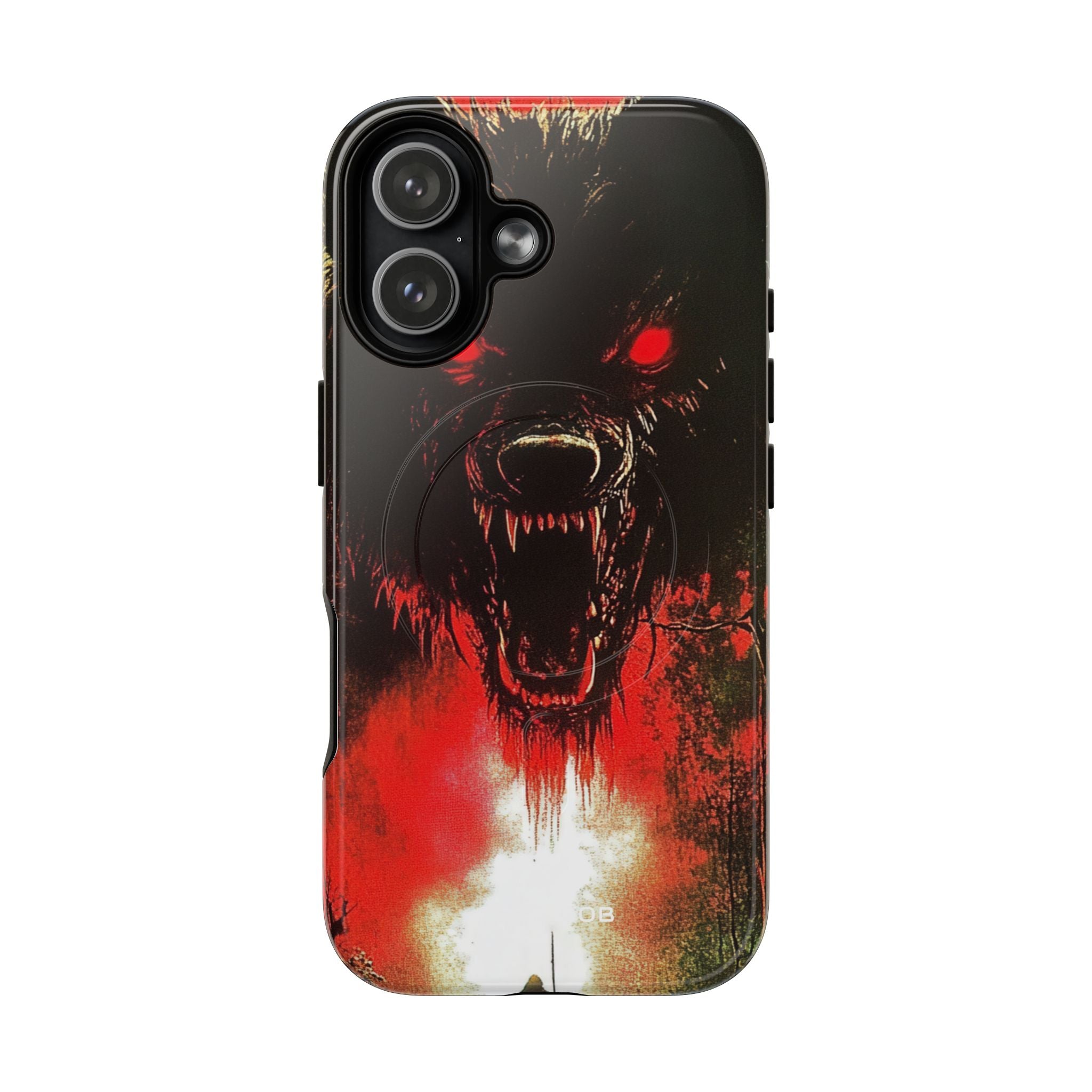 Crimson Wolf iPhone 17 Case - Tough+ - CASE•BOB