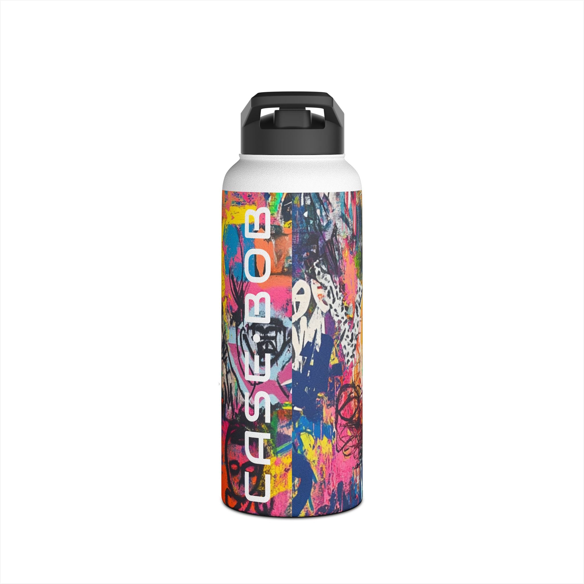 Neon Skull Burst - Stainless Steel Water Bottle
