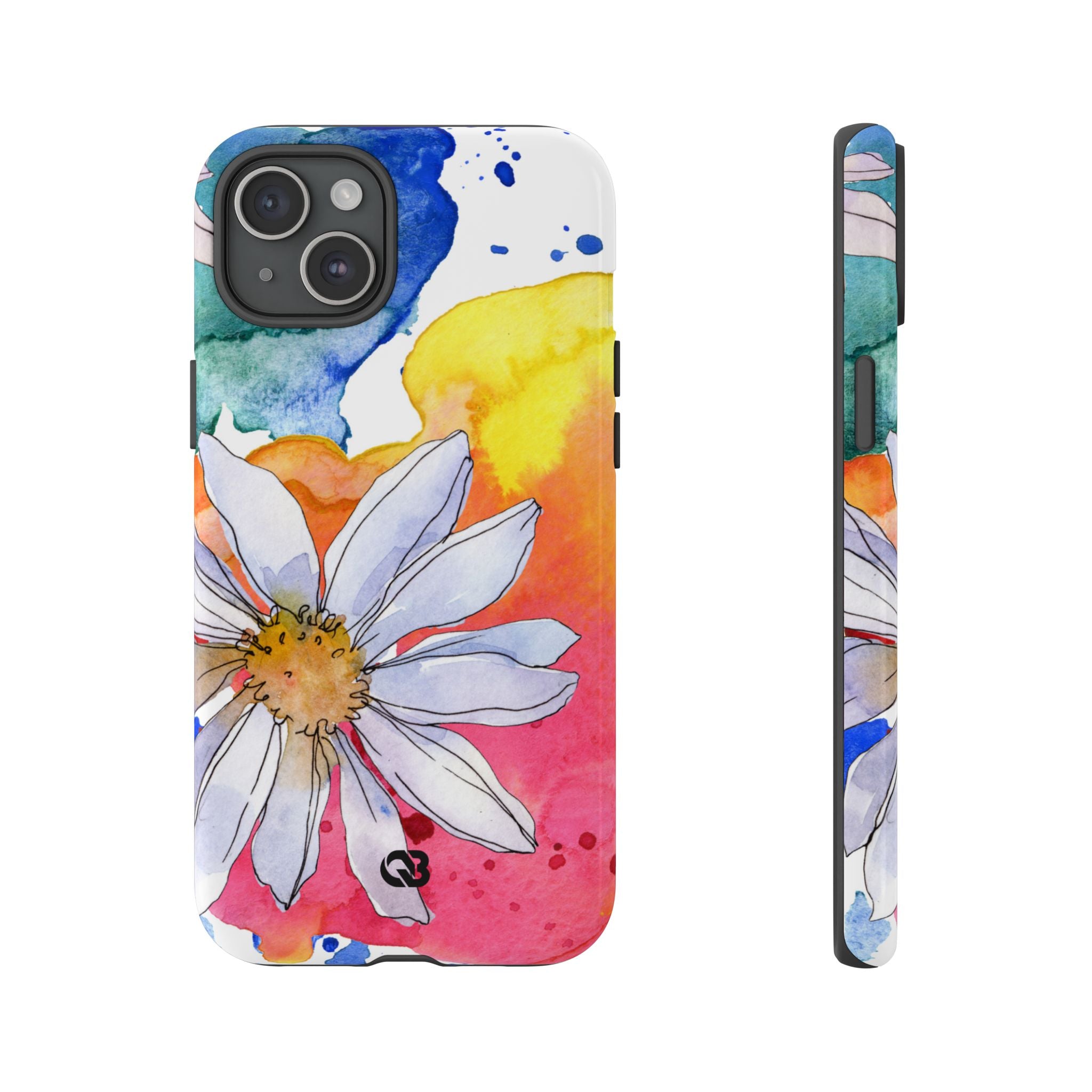Vivid Bloom Splatter · Tough Handyhülle für iPhone