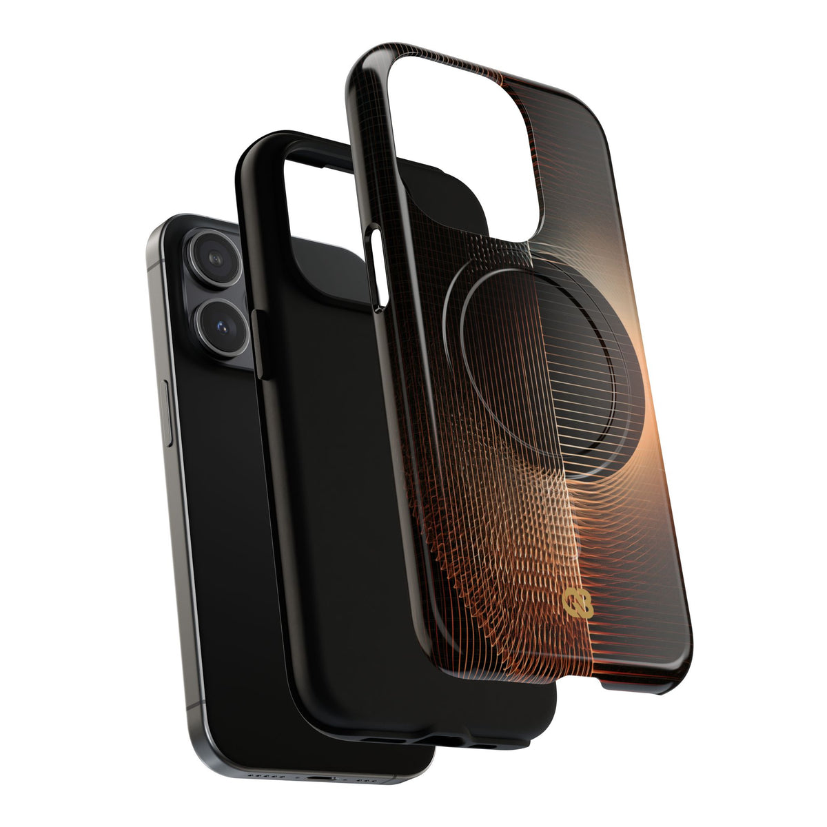 Amber Meridian · Tough 2.0 Magnetic Phone Case for iPhone · Black