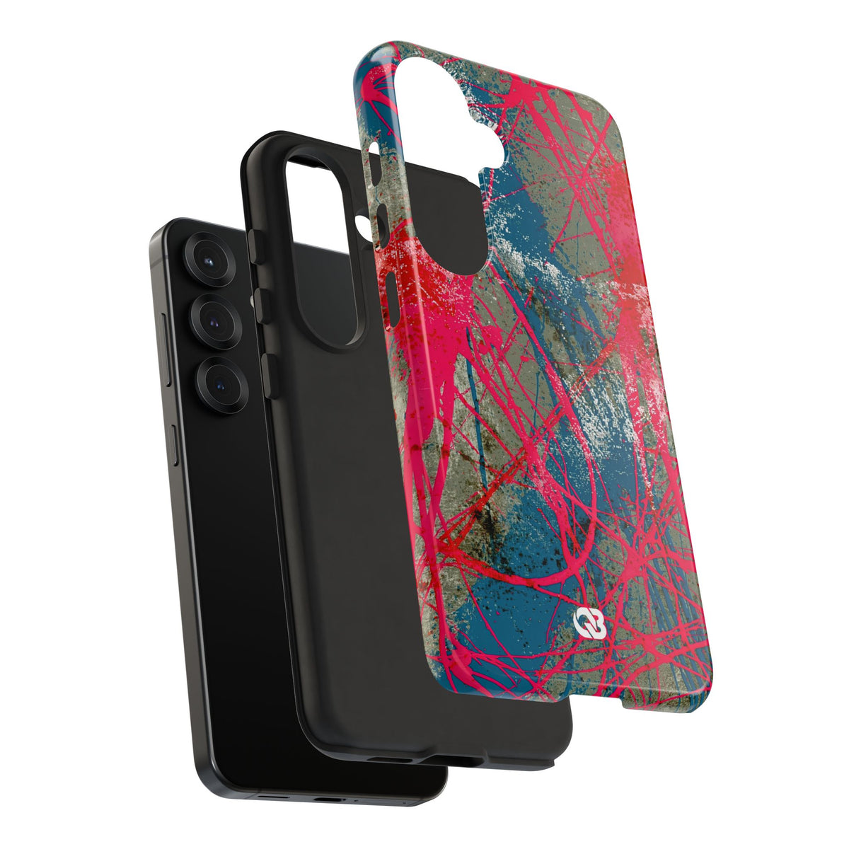 Neon Static Drip · Tough Phone Case for Samsung · Pink