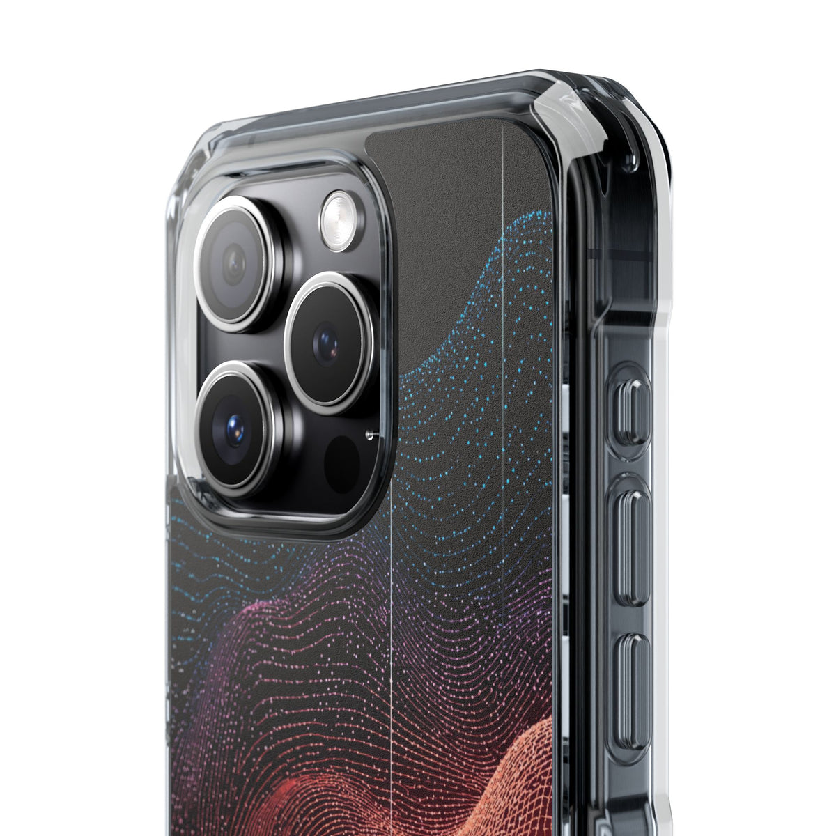 Spectral Elevation · Clear Impact Magnetic Phone Case for iPhone · Orange