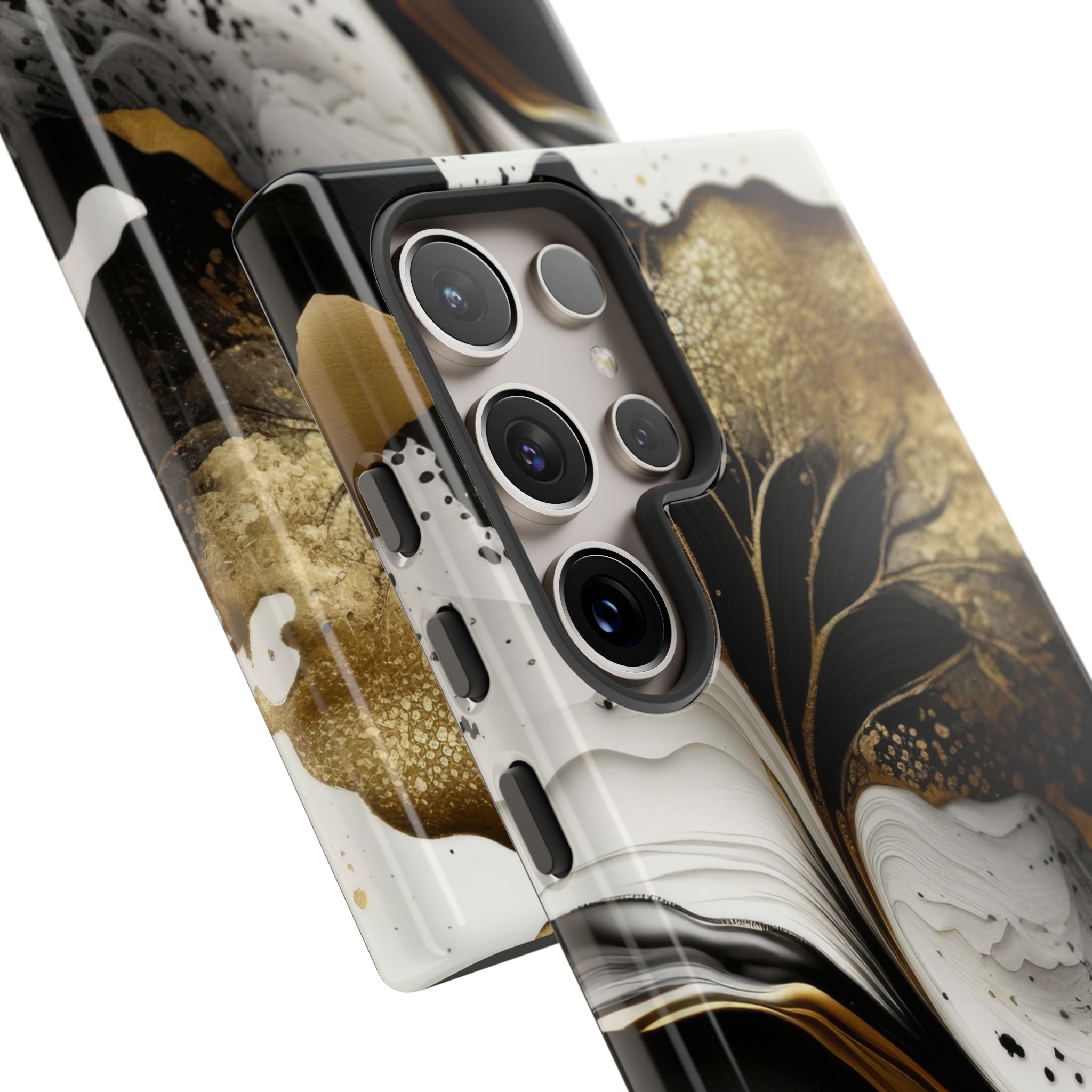 Molten Onyx Gold · Tough Coque de téléphone pour Samsung