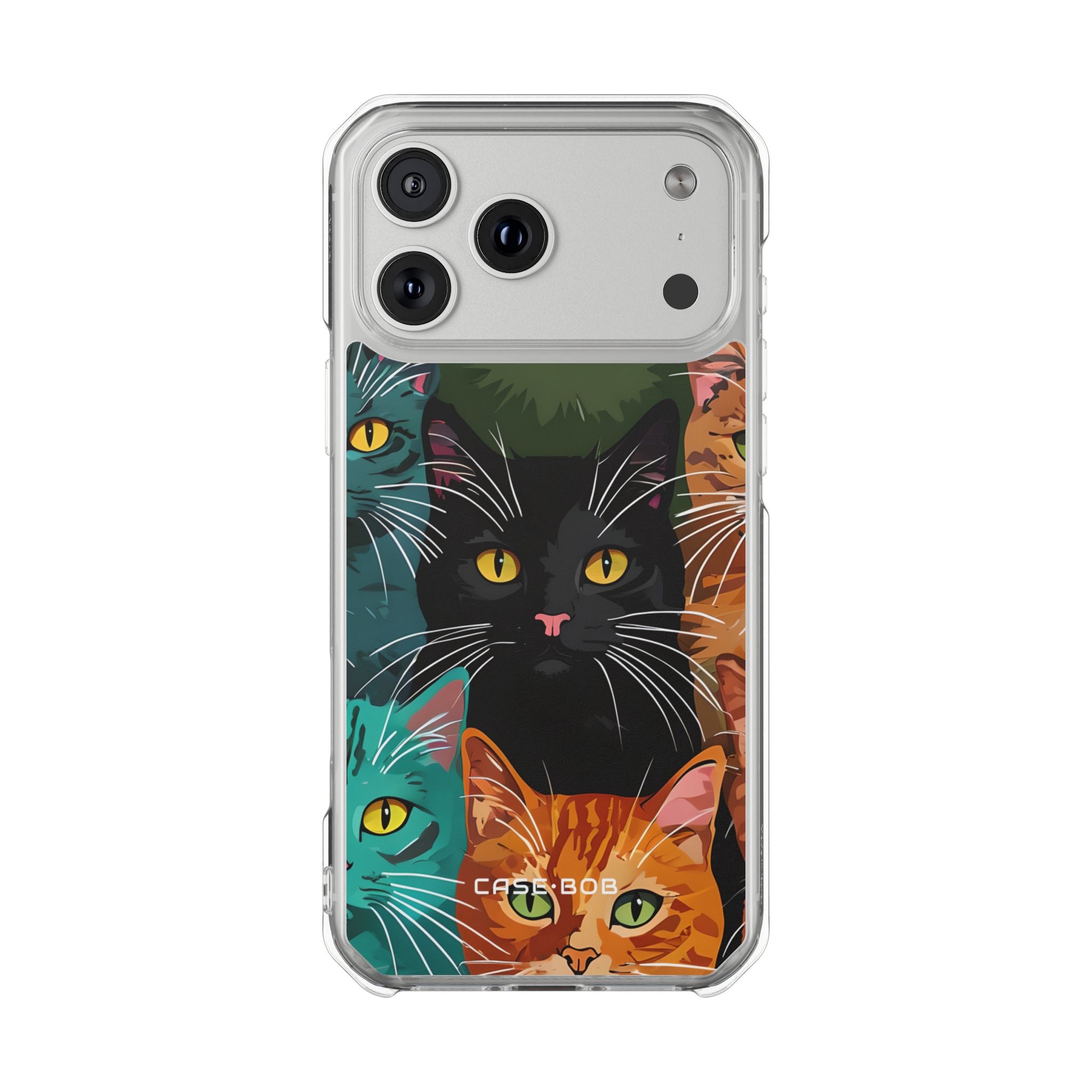 Whiskered Cats iPhone 17 Pro Max Case - Impact