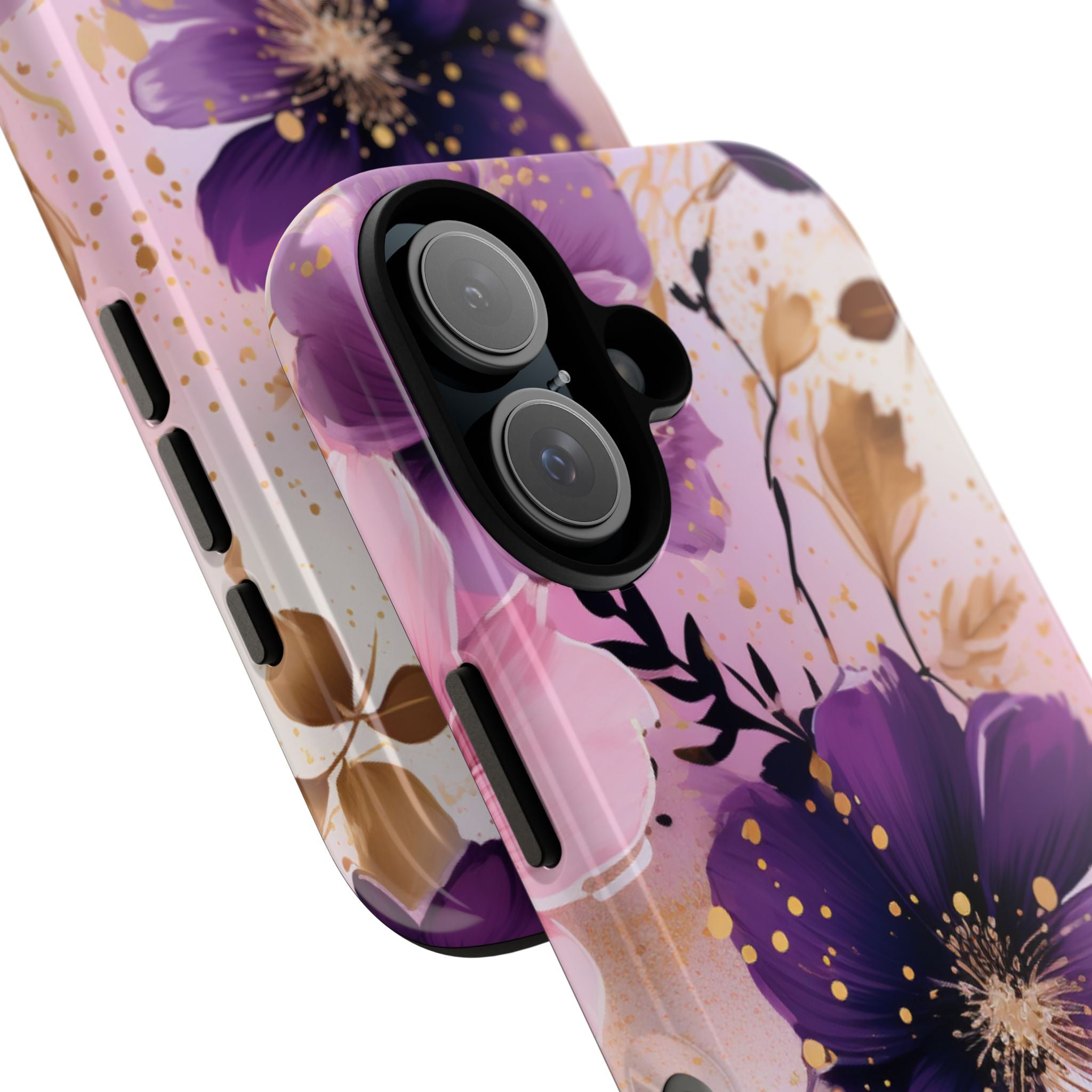 Gilded Violet Bloom · Tough Phone Case for iPhone