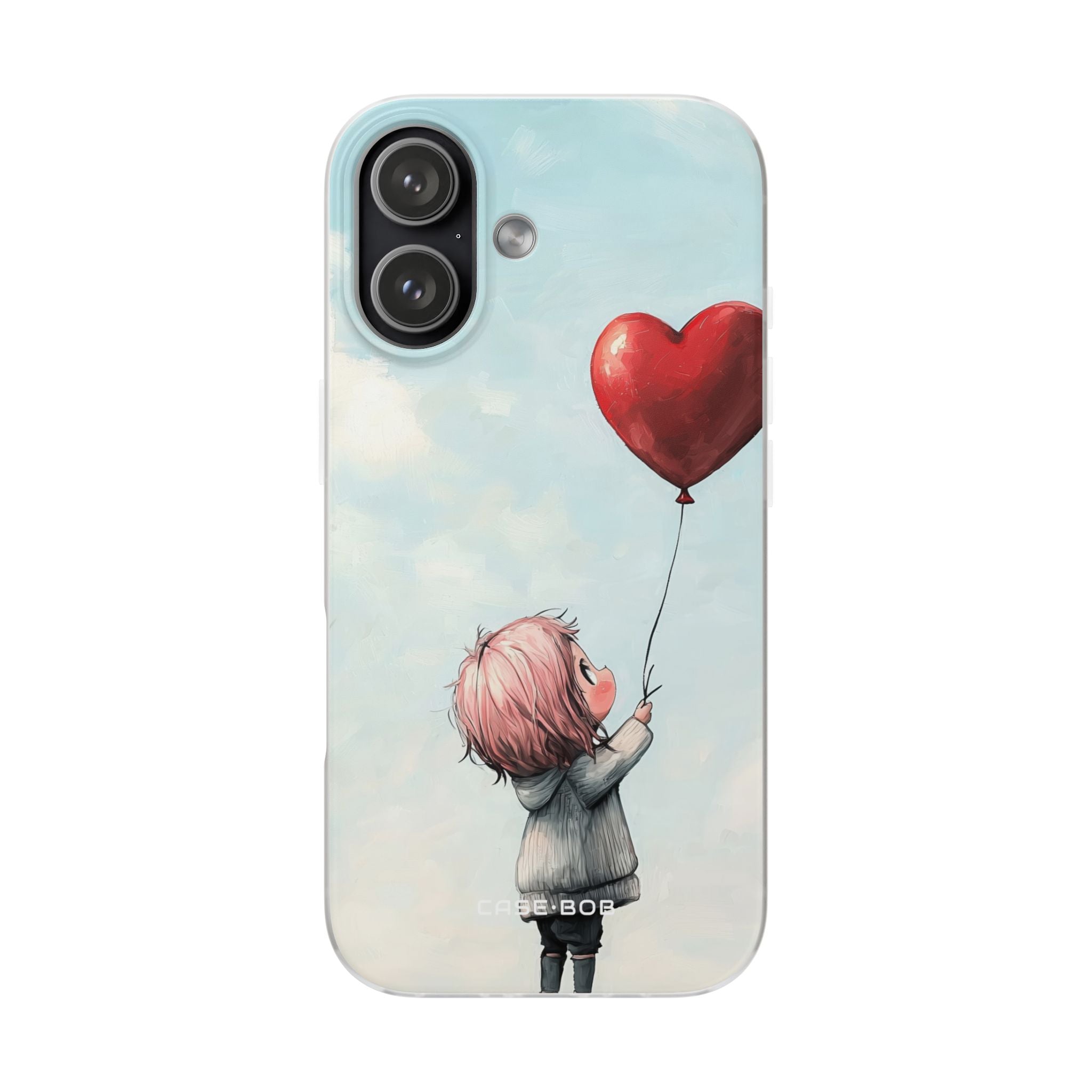 Heart Balloon Glow iPhone 17 Case - Soft - CASE•BOB