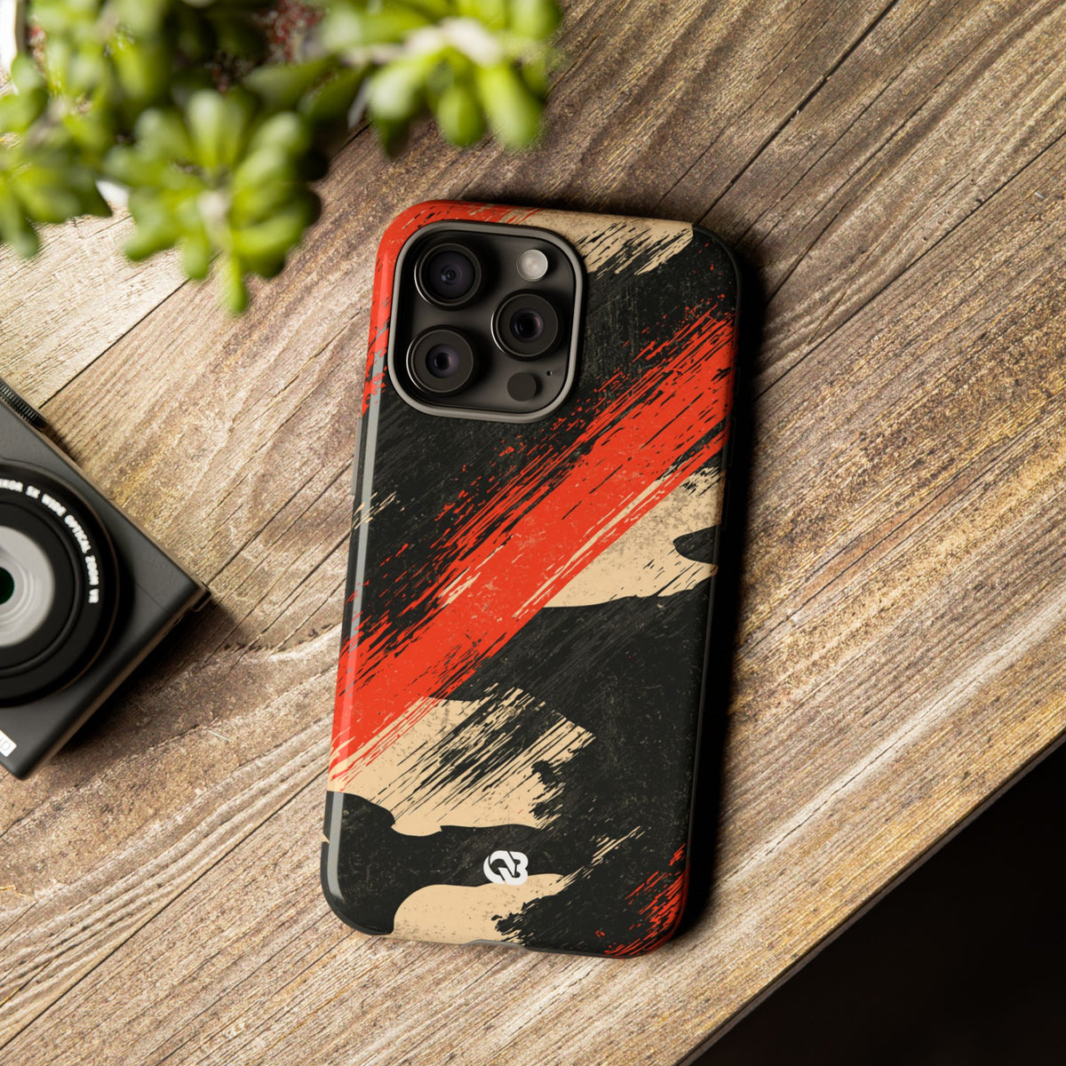 Urban Slash Camo · Tough Phone Case for iPhone · Black