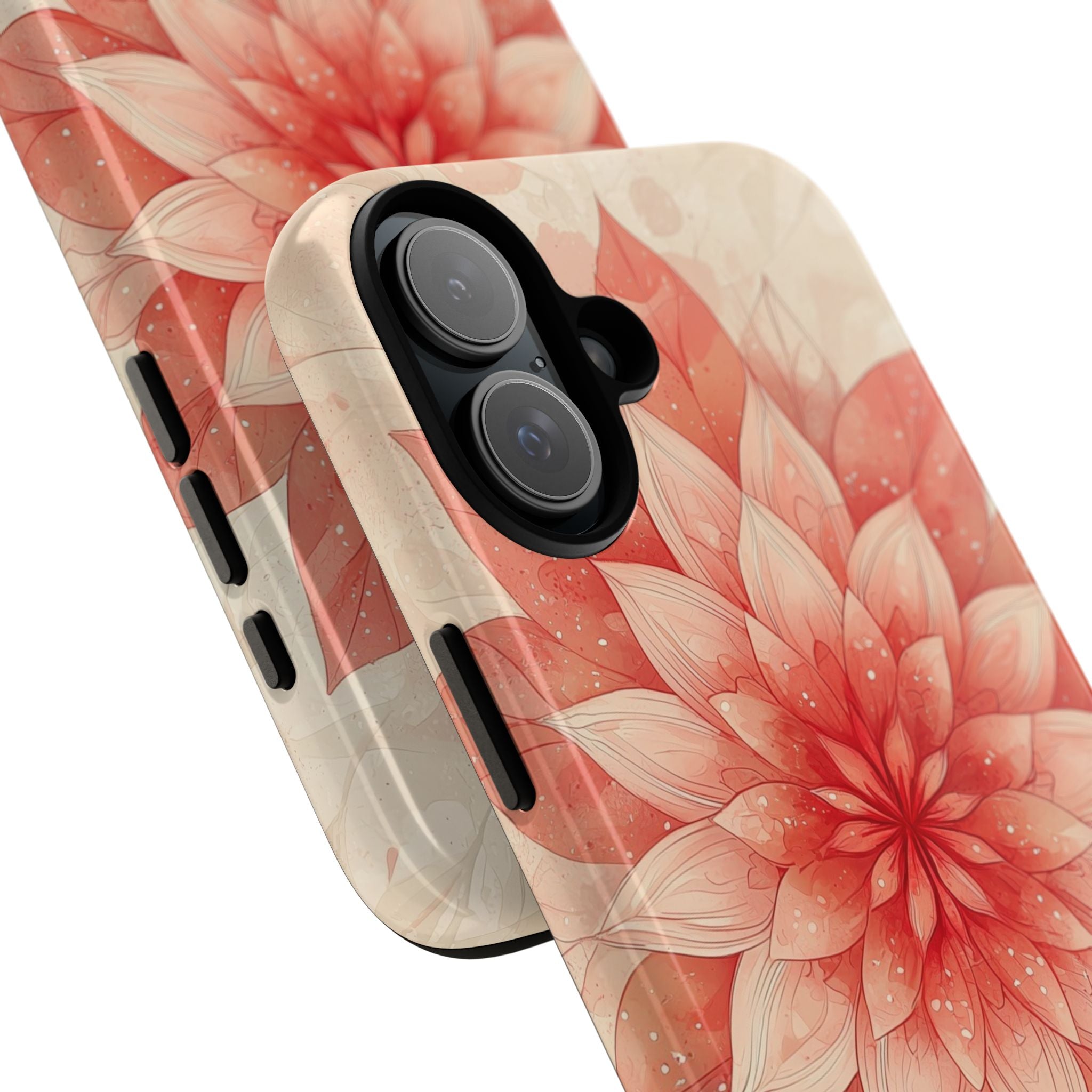 Coral Layered Bloom · Tough Handyhülle für iPhone