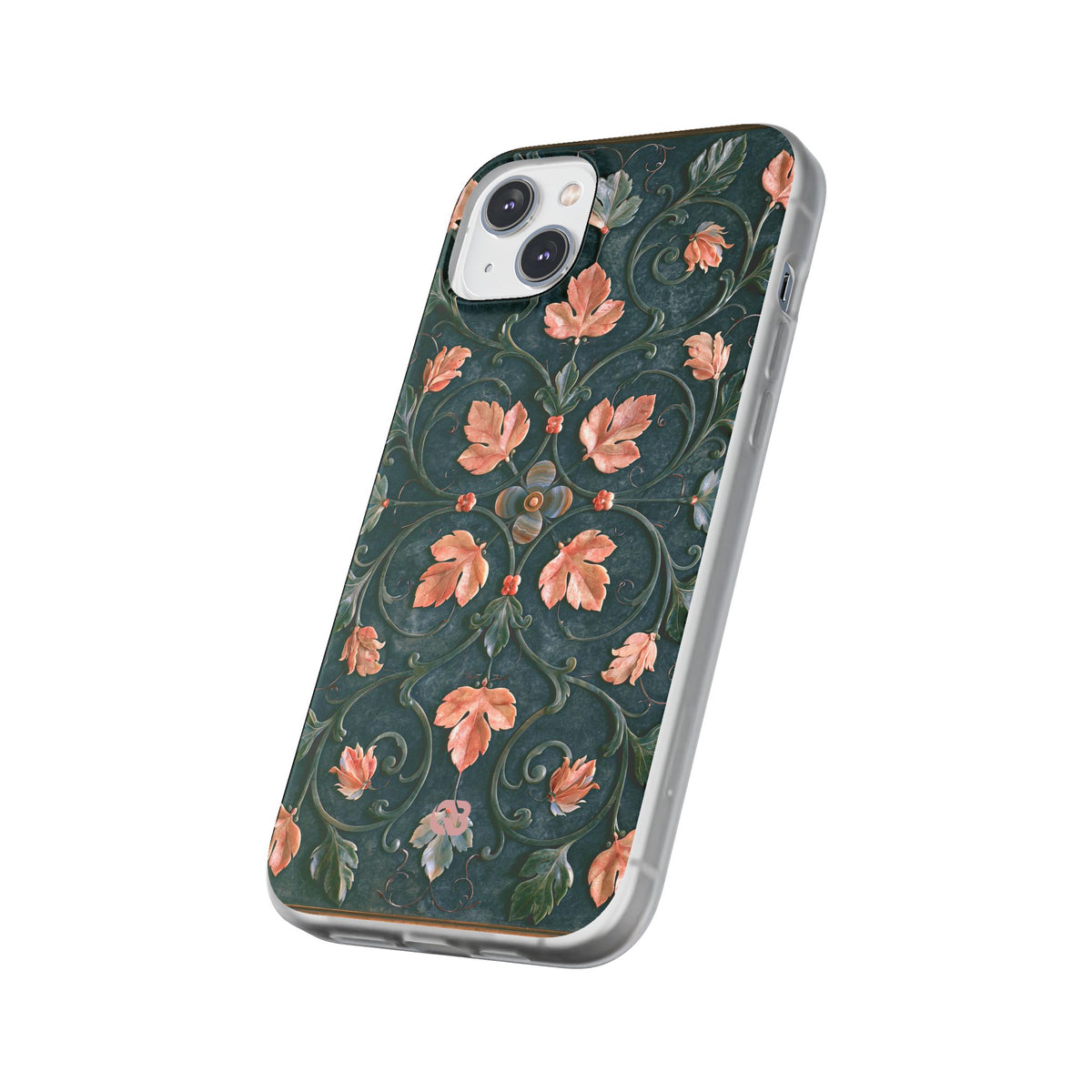 Florentine Rose Arabesque · Lite Phone Case for iPhone · Green