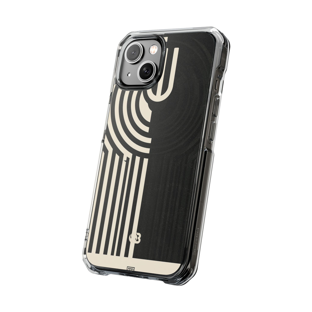 Beige Impact MagSafe Phone Case for iPhone - Monolith Ivory Signal