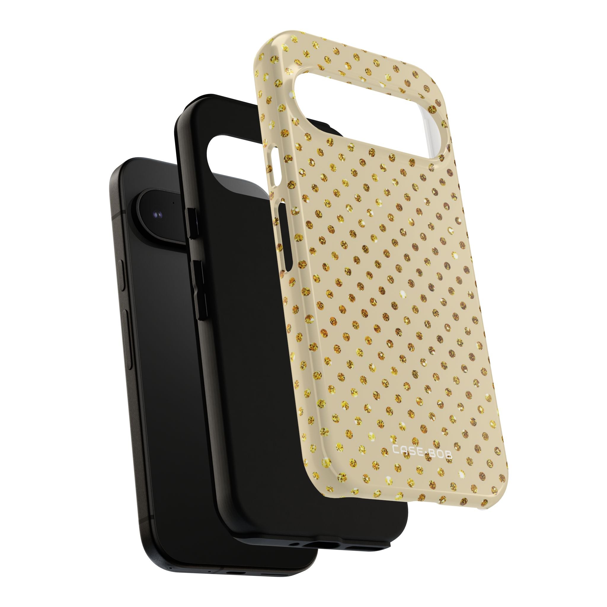 Gold Glitzer Raster Google Pixel 9 Case - Tough