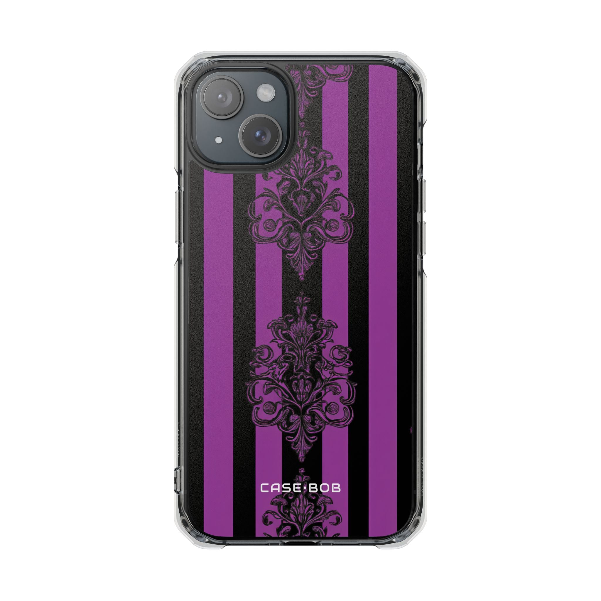 Damask Elegance Purple iPhone 15 Plus Skal - Impact