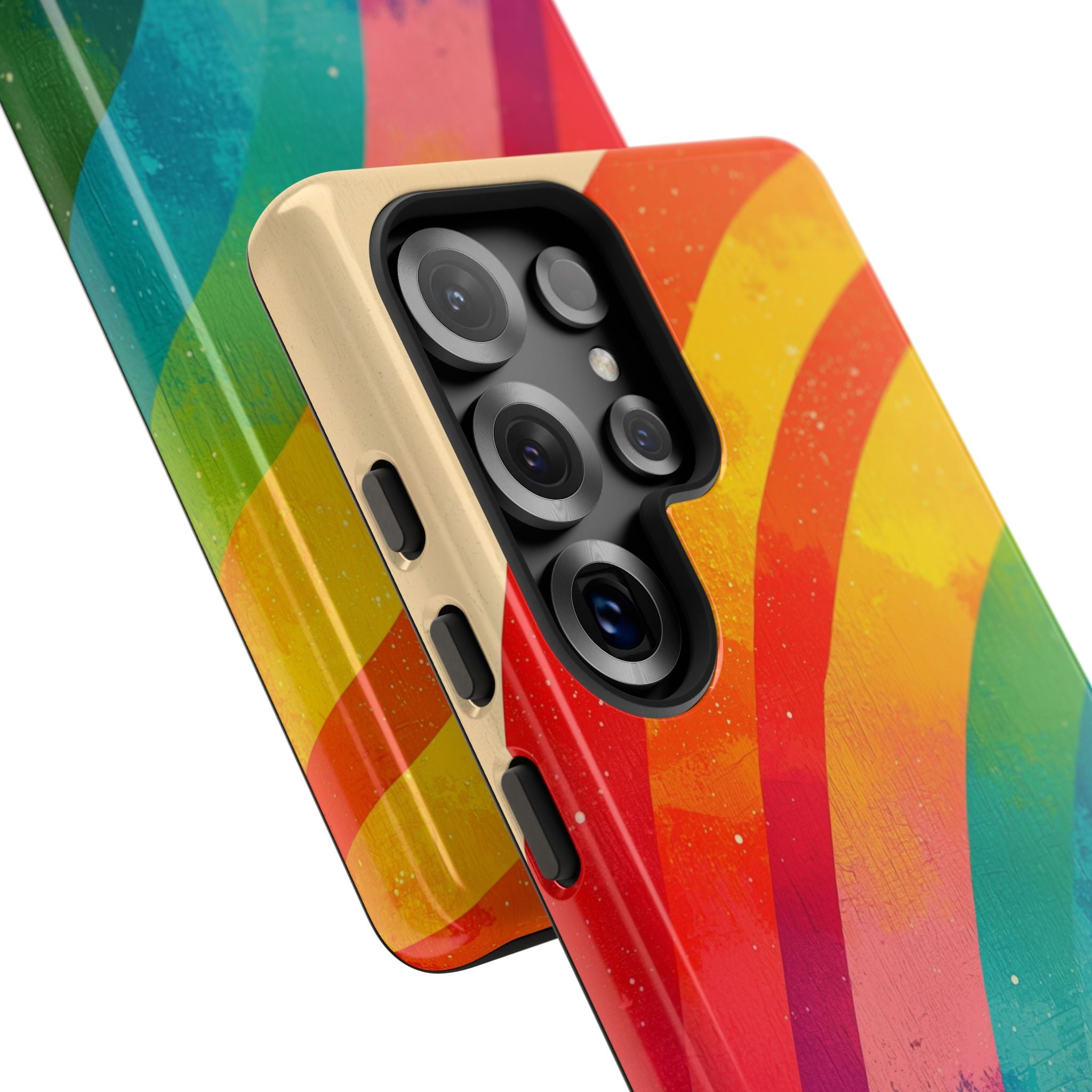 Textured Rainbow Arc Samsung S25 Ultra Case - Tough