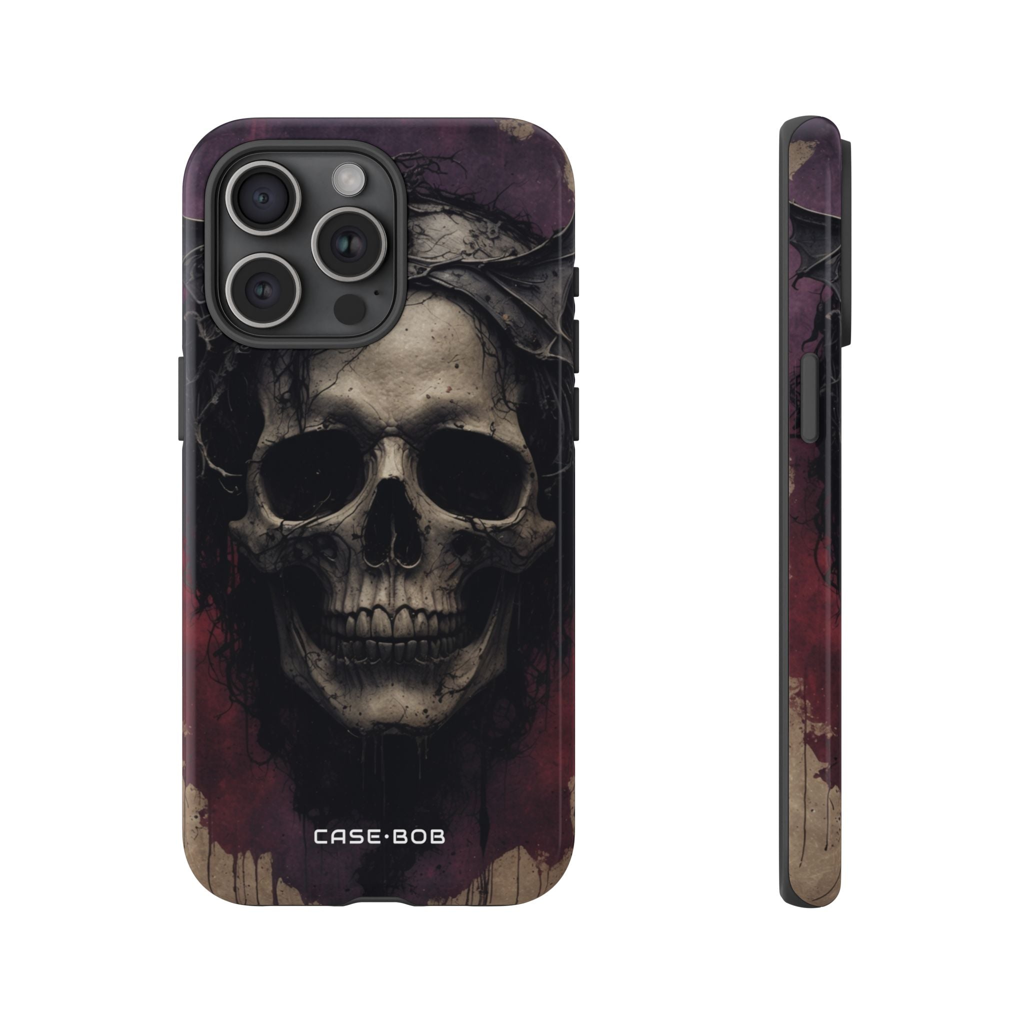 Gothic Skull Crown iPhone 15 Pro Max Skal - Tough