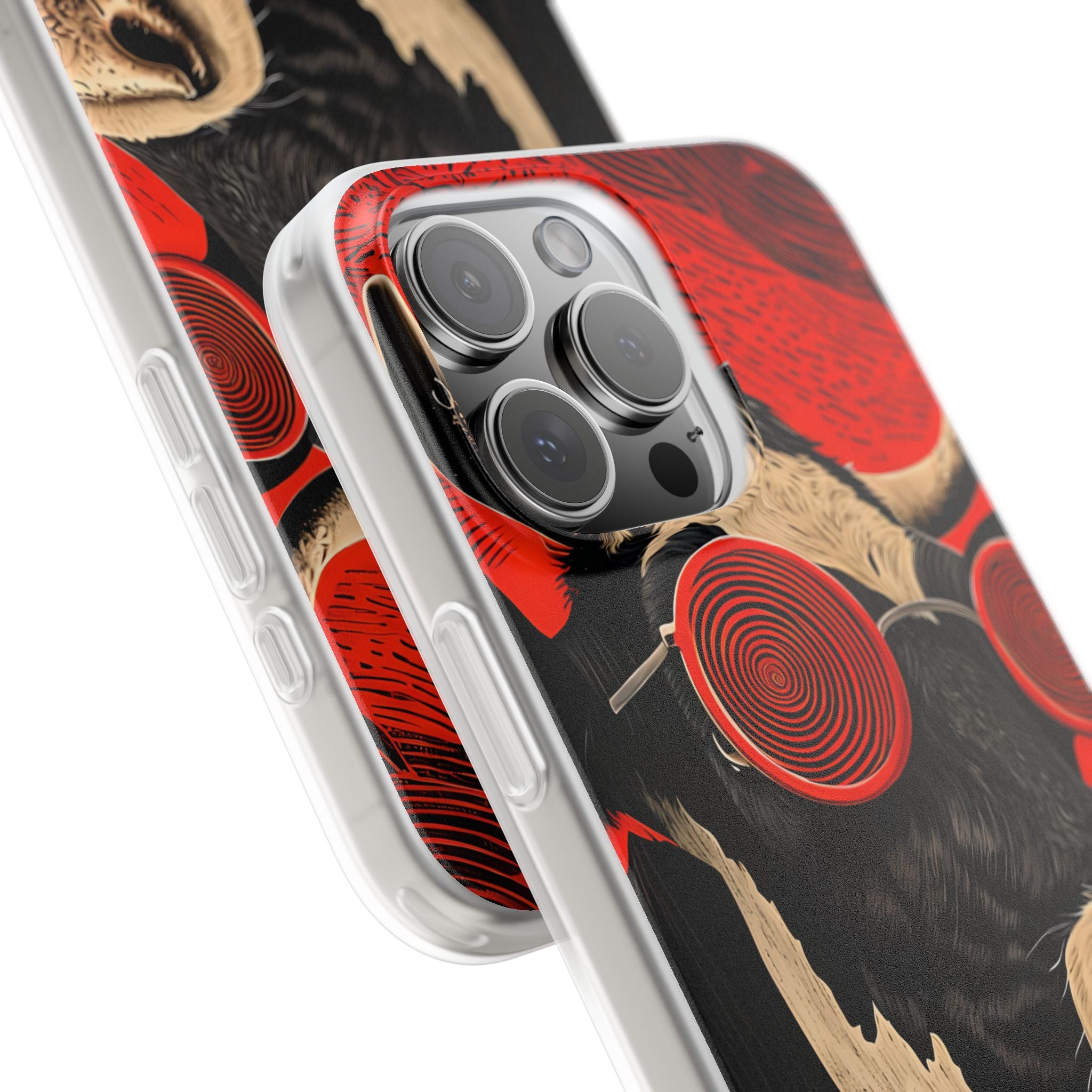 Hypnotic Cow iPhone 16 Pro Max Case - Soft