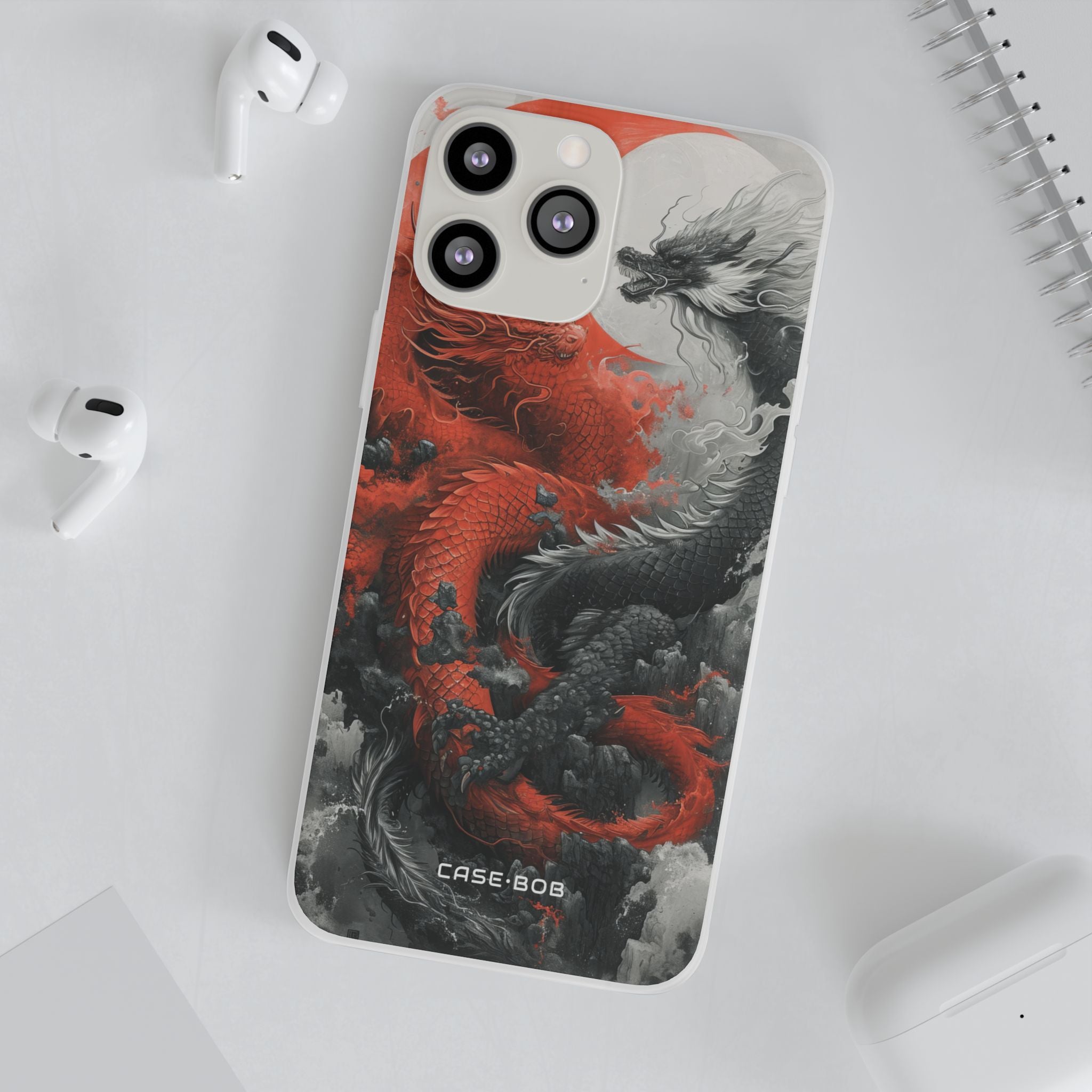 Twin Dragons Crimson iPhone 13 Pro Max - Soft