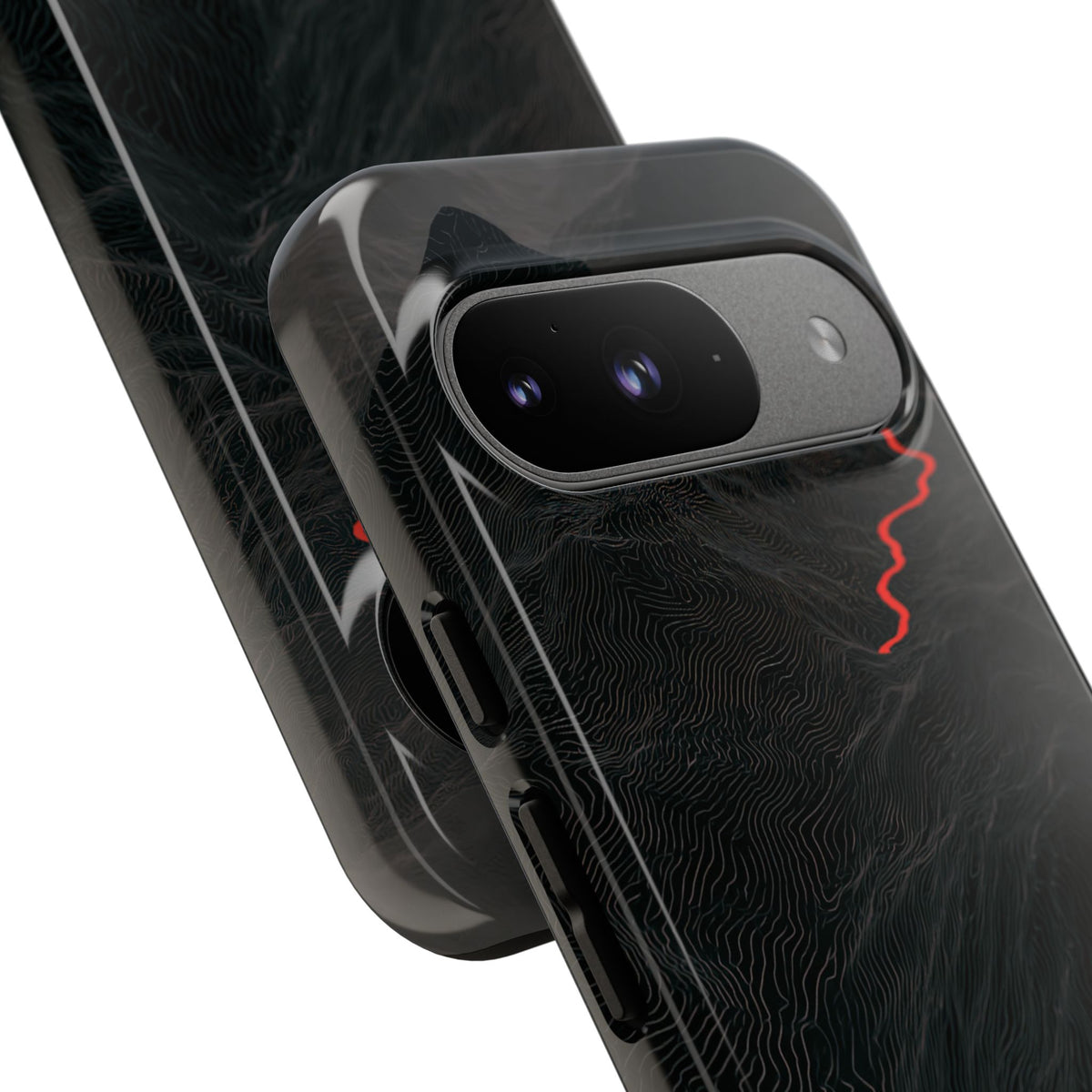 Crimson Ridge Pass · Tough Phone Case for Pixel · Black
