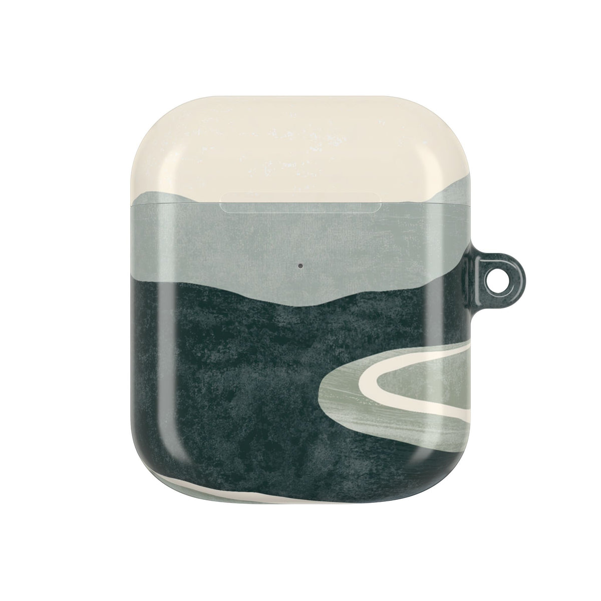 Muted Valley Vista · Hard Case for AirPods & AirPods Pro · Green