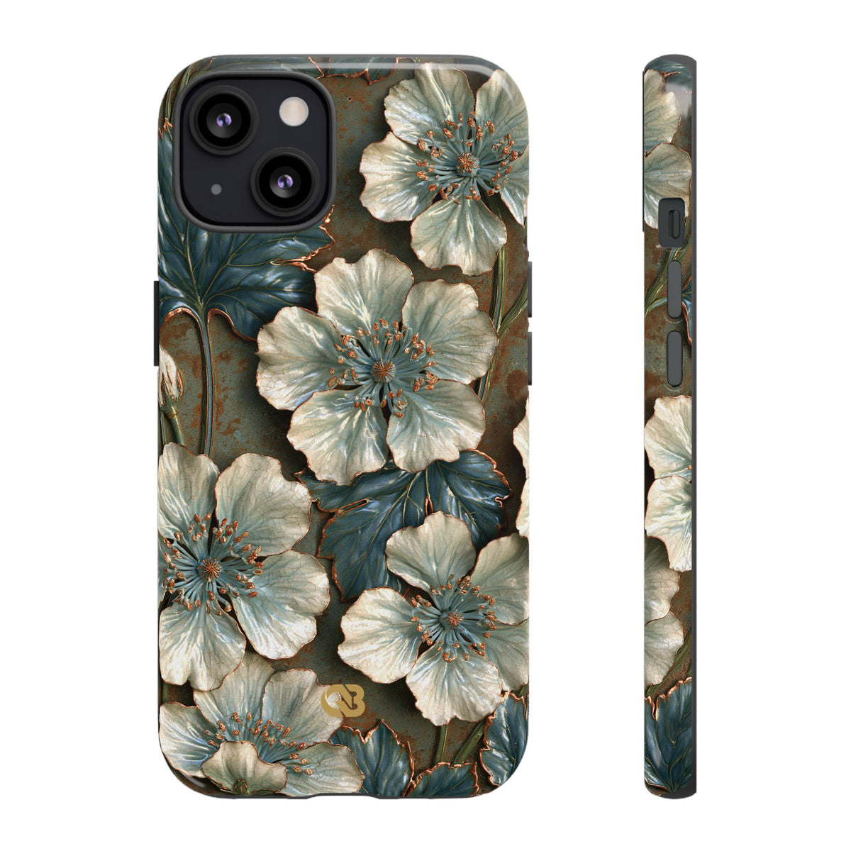 Gilded Blossom Reverie · Tough Phone Case for iPhone · Teal