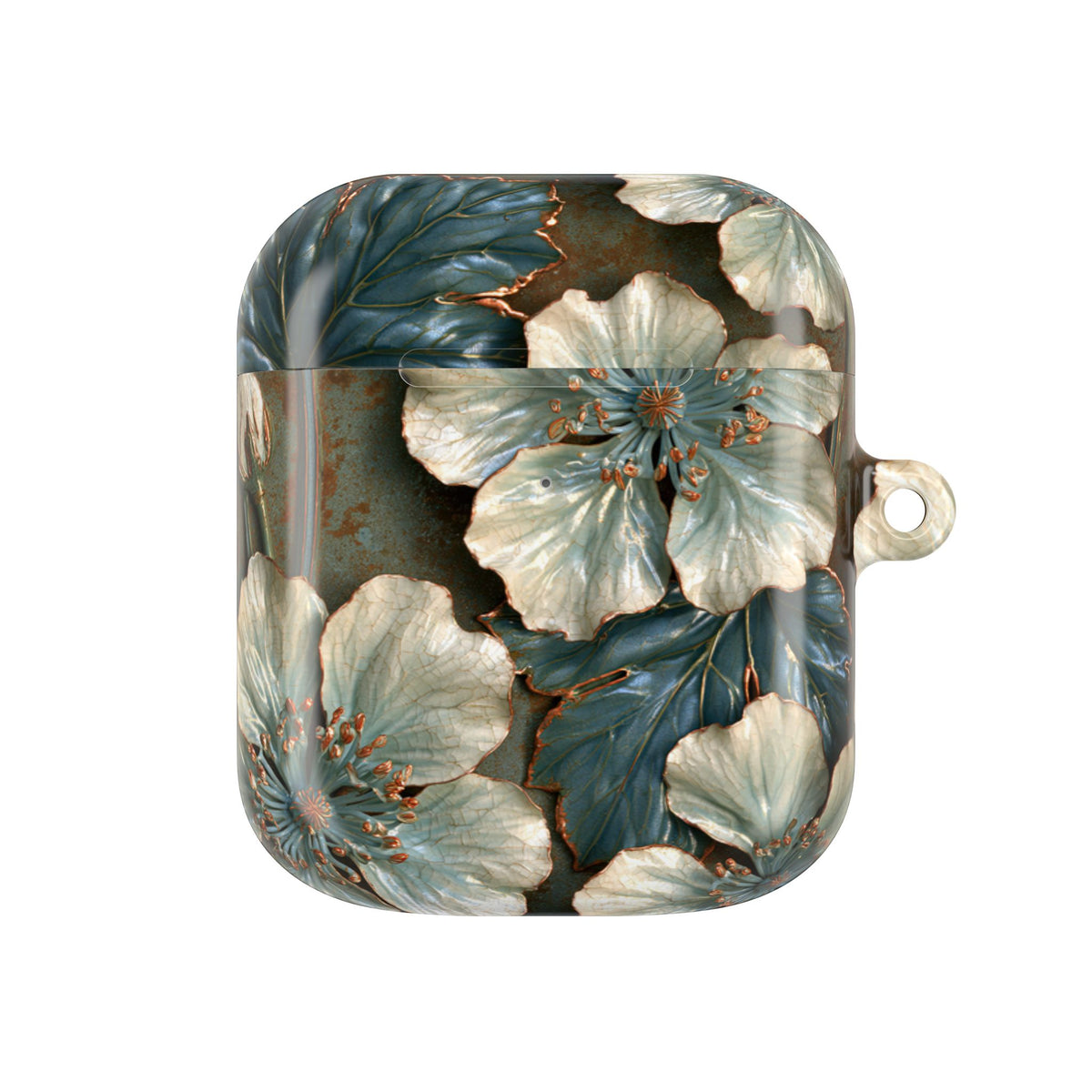 Gilded Blossom Reverie · Hard Case for AirPods & AirPods Pro · Teal