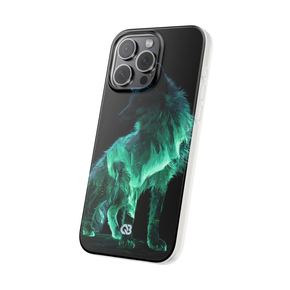 Nordic Aurora Fox · Lite Phone Case for iPhone · Teal