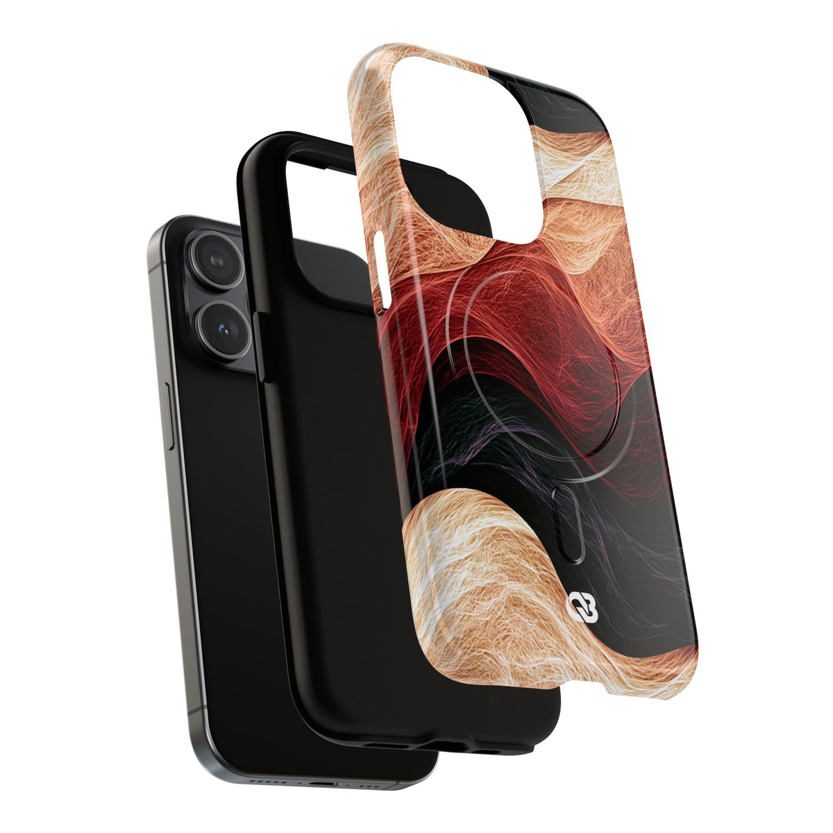 Ember Wave Dispersion · Tough 2.0 Magnetic Phone Case for iPhone · Red