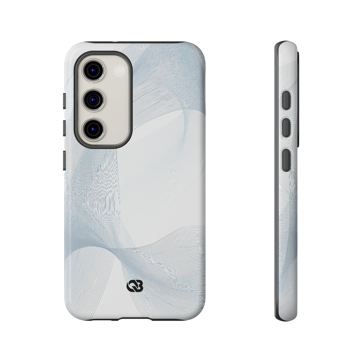 Glacial Contour Waves · Tough Phone Case for Samsung · White