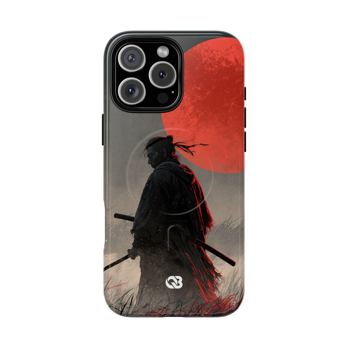 Crimson Moon Ronin · Tough 2.0 Magnetic Phone Case for iPhone · Black