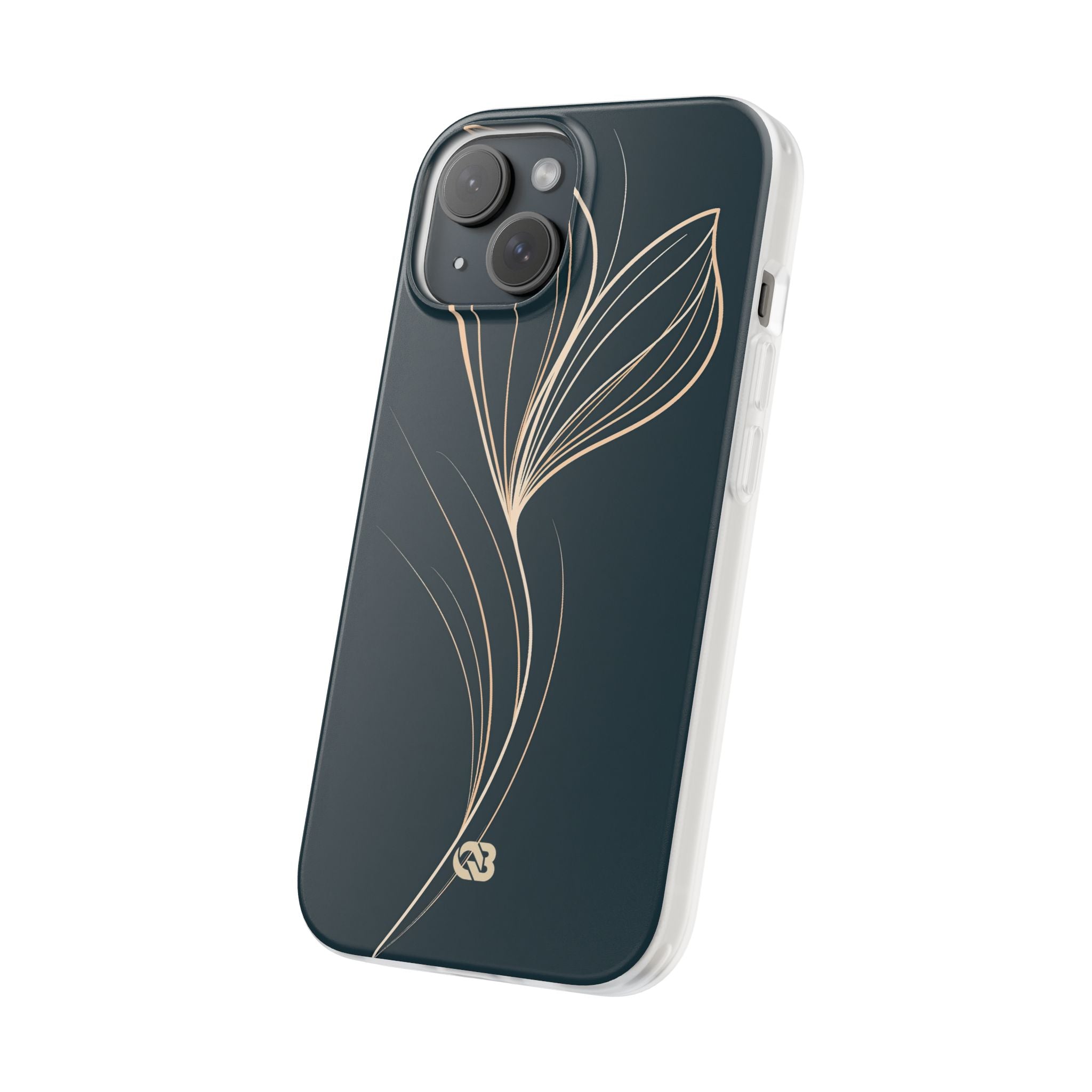 Teal Lite Phone Case for iPhone - Sandstone Silk Flora