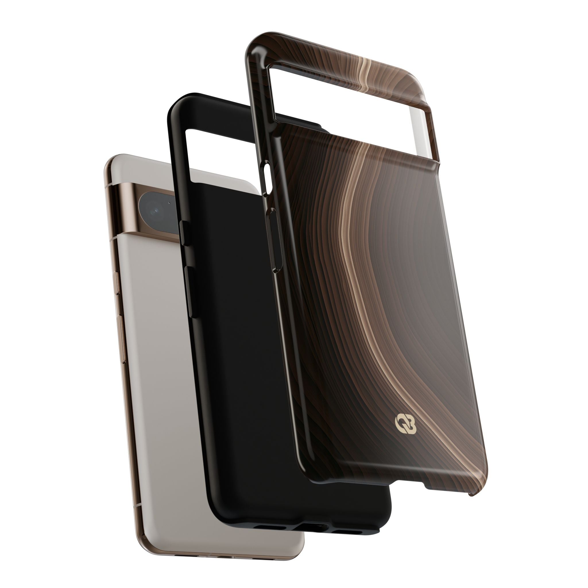 Brown Tough Phone Case for Google Pixel - Bronzed Canyon Relief