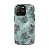 Frost Mint Floral · Tough+ Case · MagSafe
