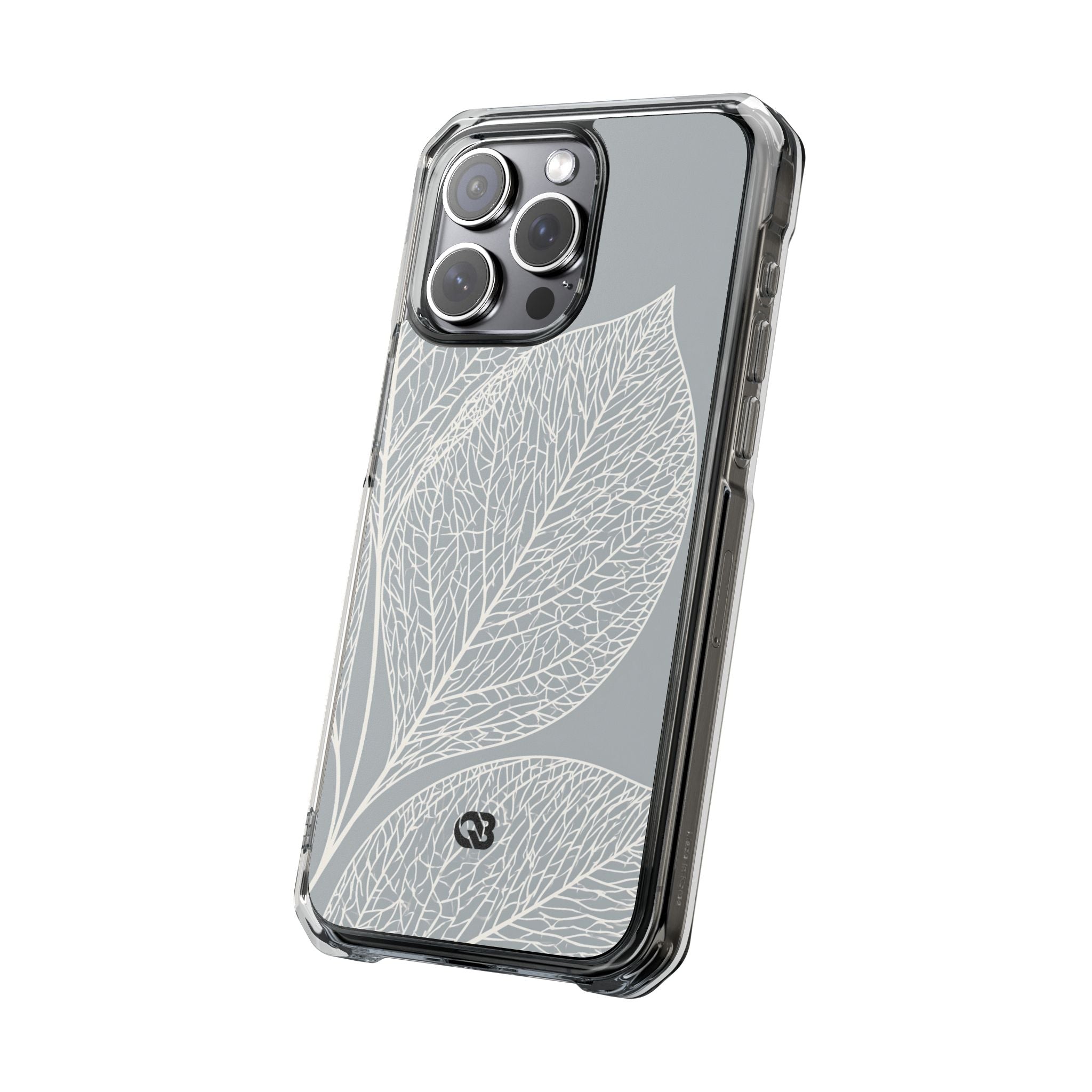 Grey Impact MagSafe Phone Case for iPhone - Frosted Ash Veins